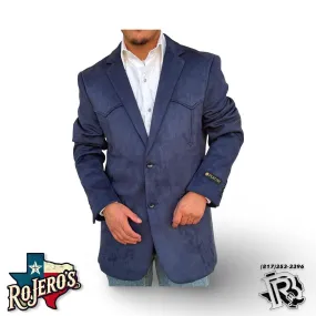 Men's Navy Swede Western Sport Coat