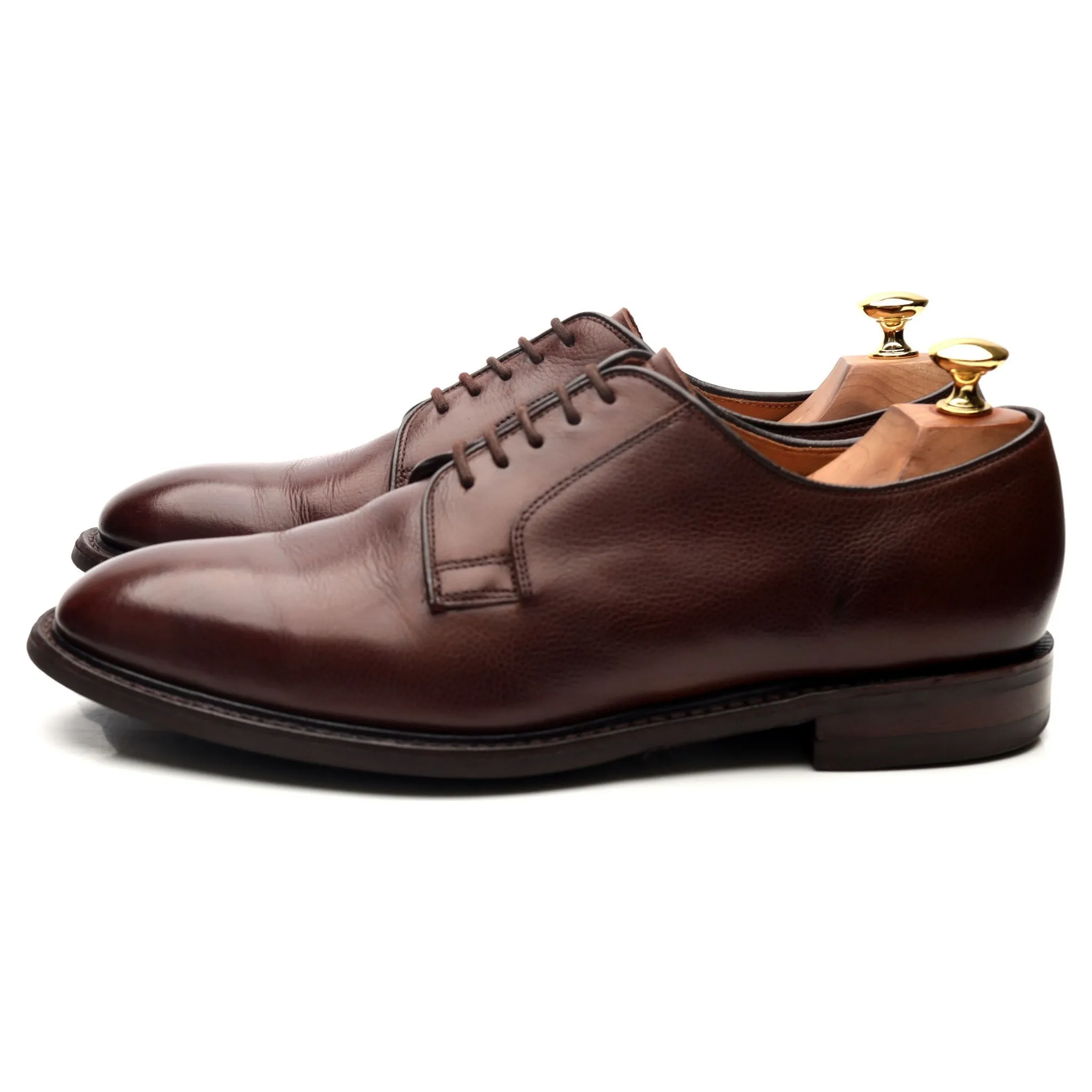 1880 Dark Brown Leather Derby UK 9 F