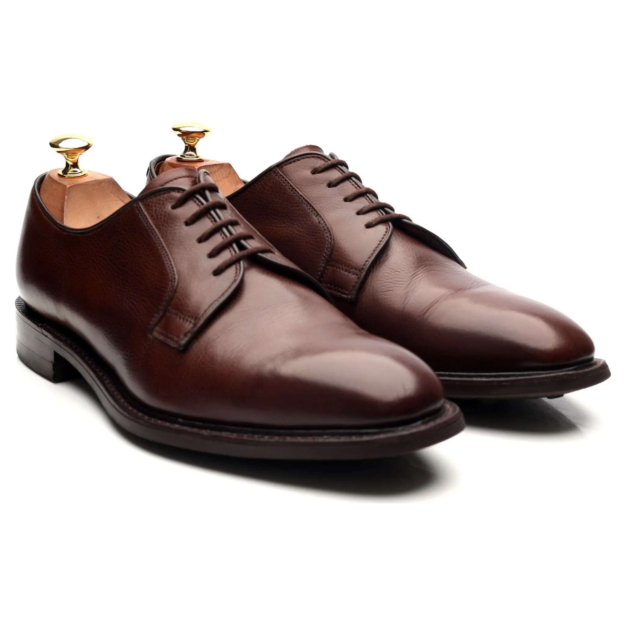 1880 Dark Brown Leather Derby UK 9 F