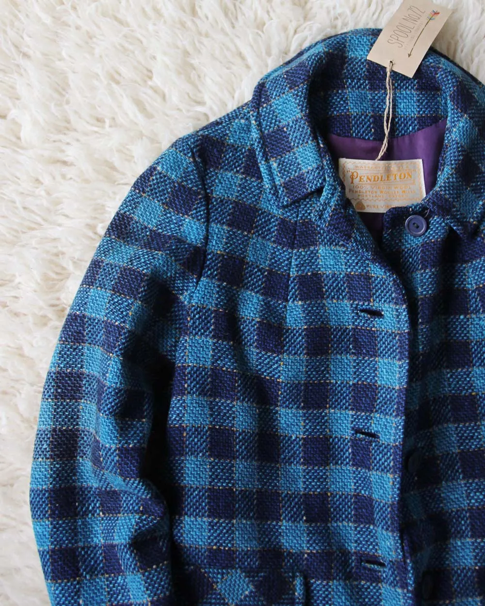 1960s Pendleton Plaid Coat