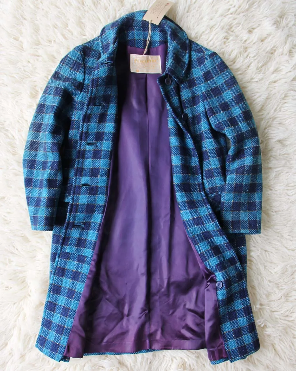 1960s Pendleton Plaid Coat