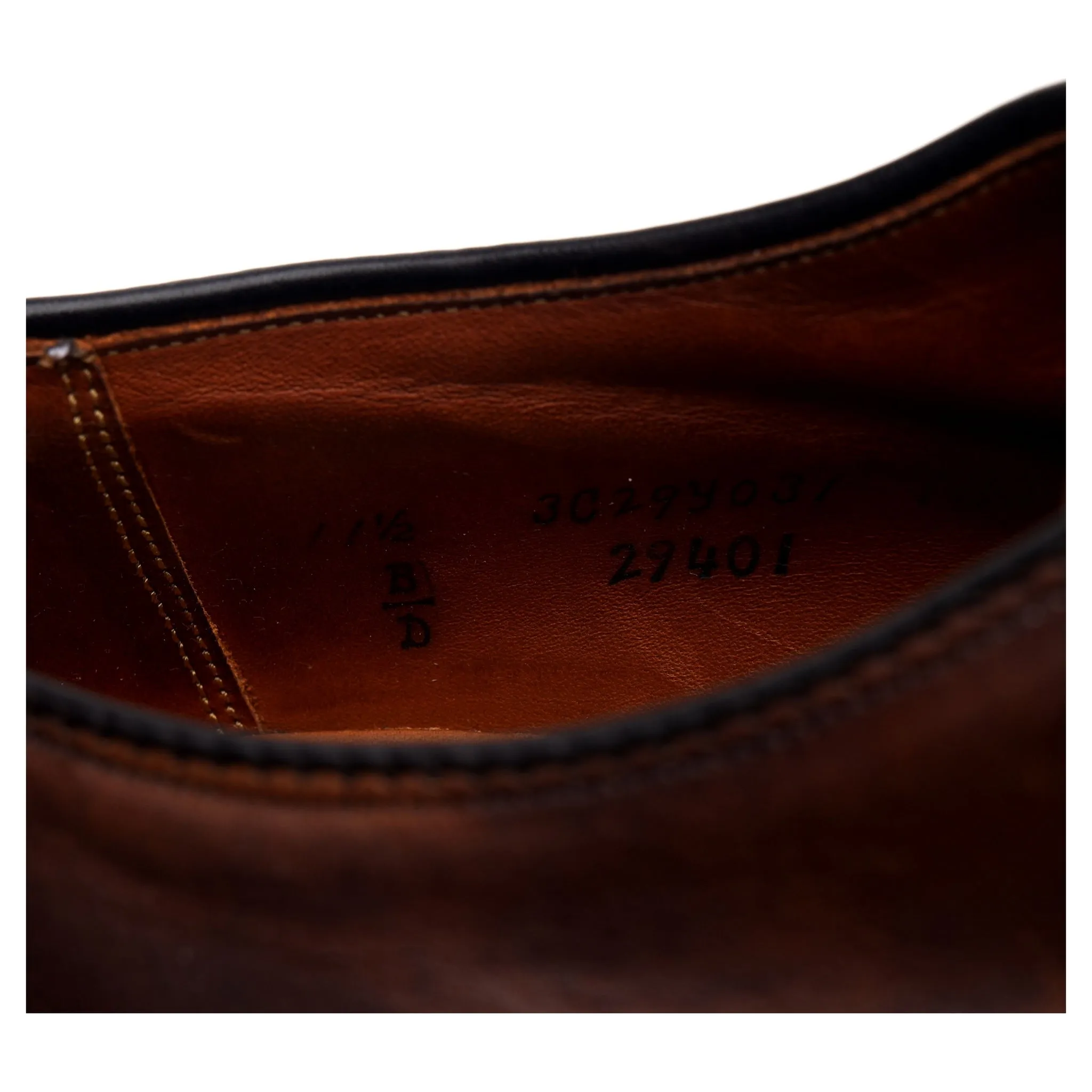 '29401' Brown Leather Derby UK 11 US 11.5 D