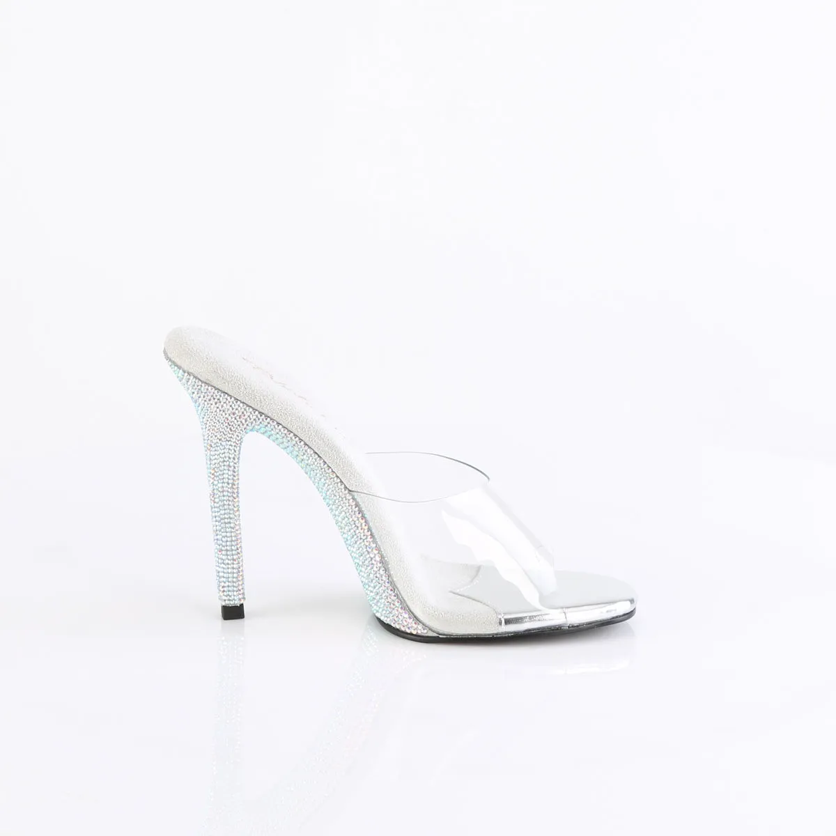 4-inch clear rhinestone heel GALA-01DM