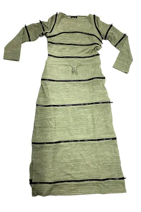 40-in-1 Olive Green Zip-Off Convertible Dress