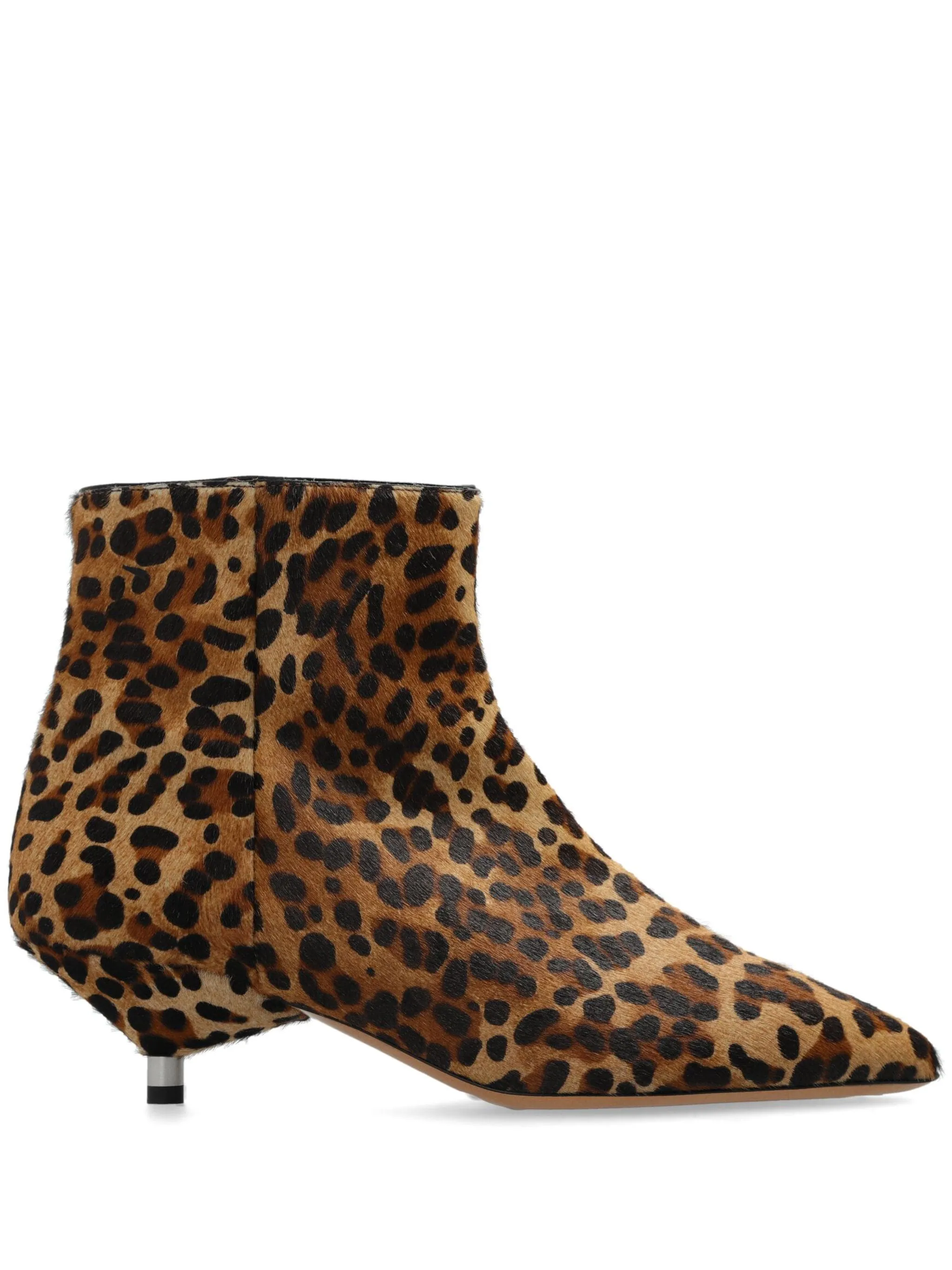 50mm leopard-print ankle boots