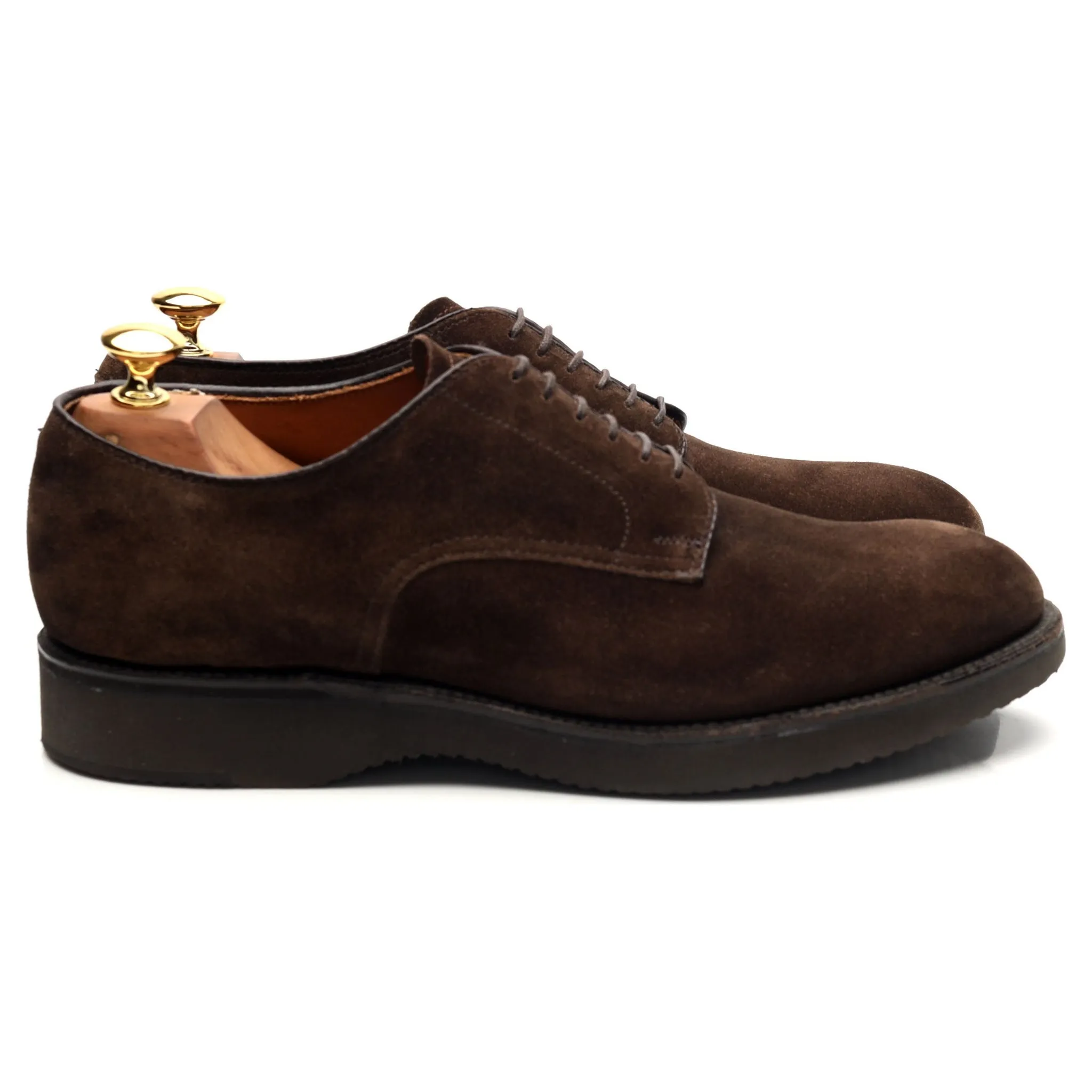 '53393' Dark Brown Suede Derby UK 7 US 7.5 B