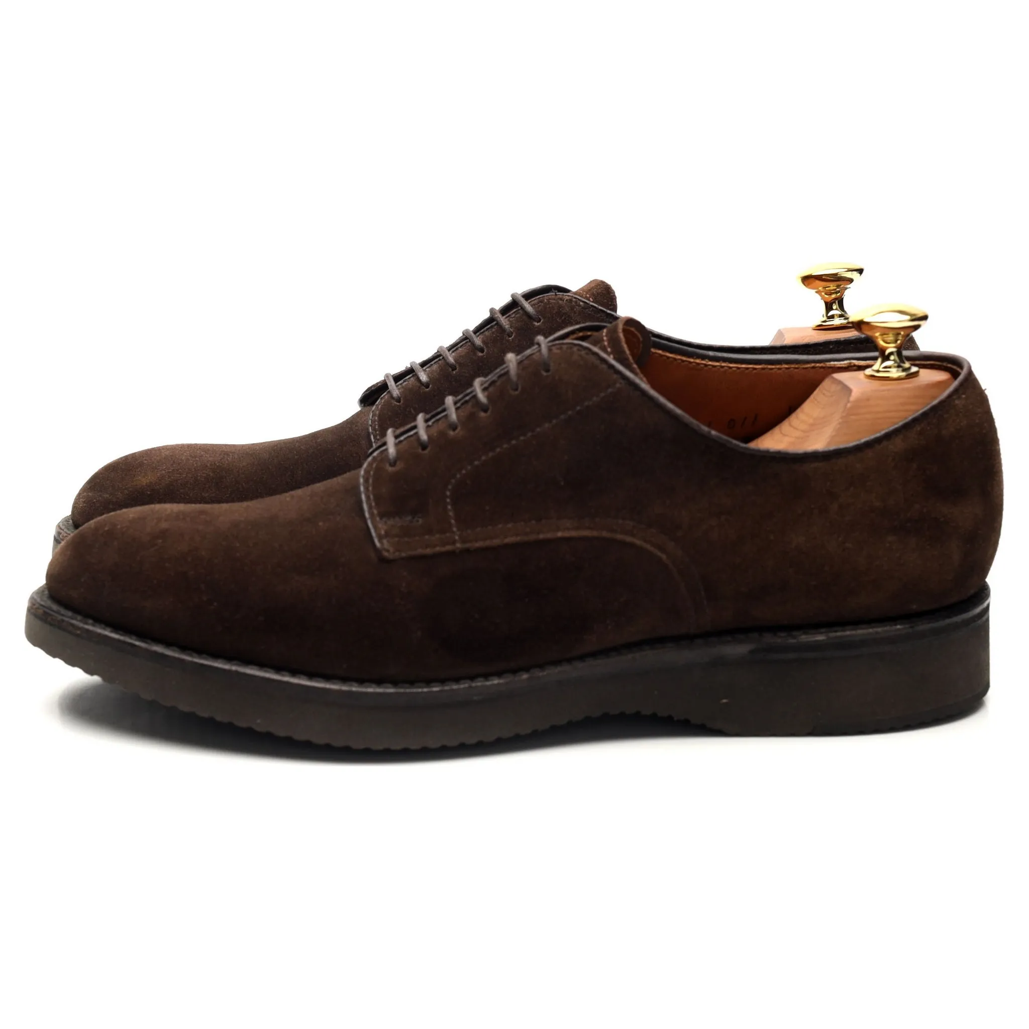 '53393' Dark Brown Suede Derby UK 7 US 7.5 B