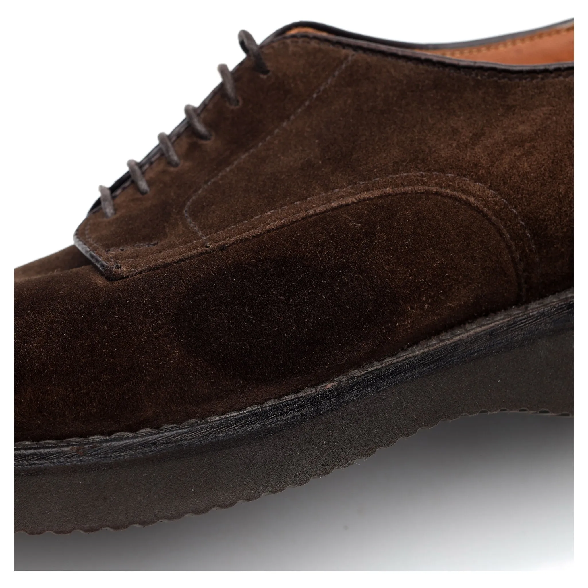 '53393' Dark Brown Suede Derby UK 7 US 7.5 B