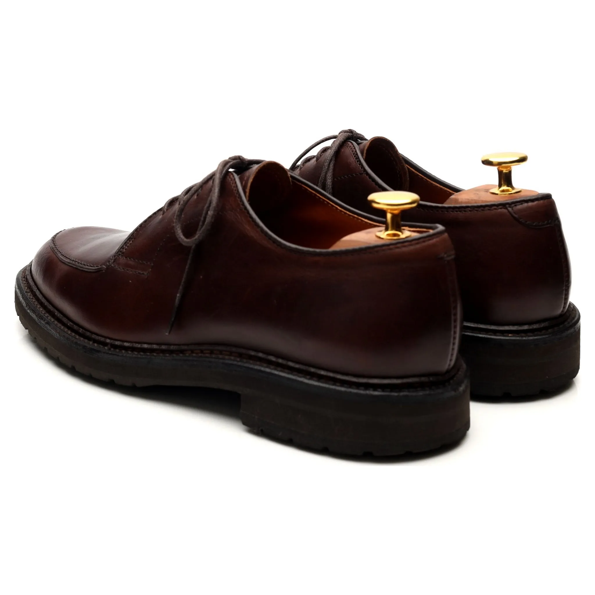 '7118S' Brown Leather Split Toe Derby UK 5.5 US 6