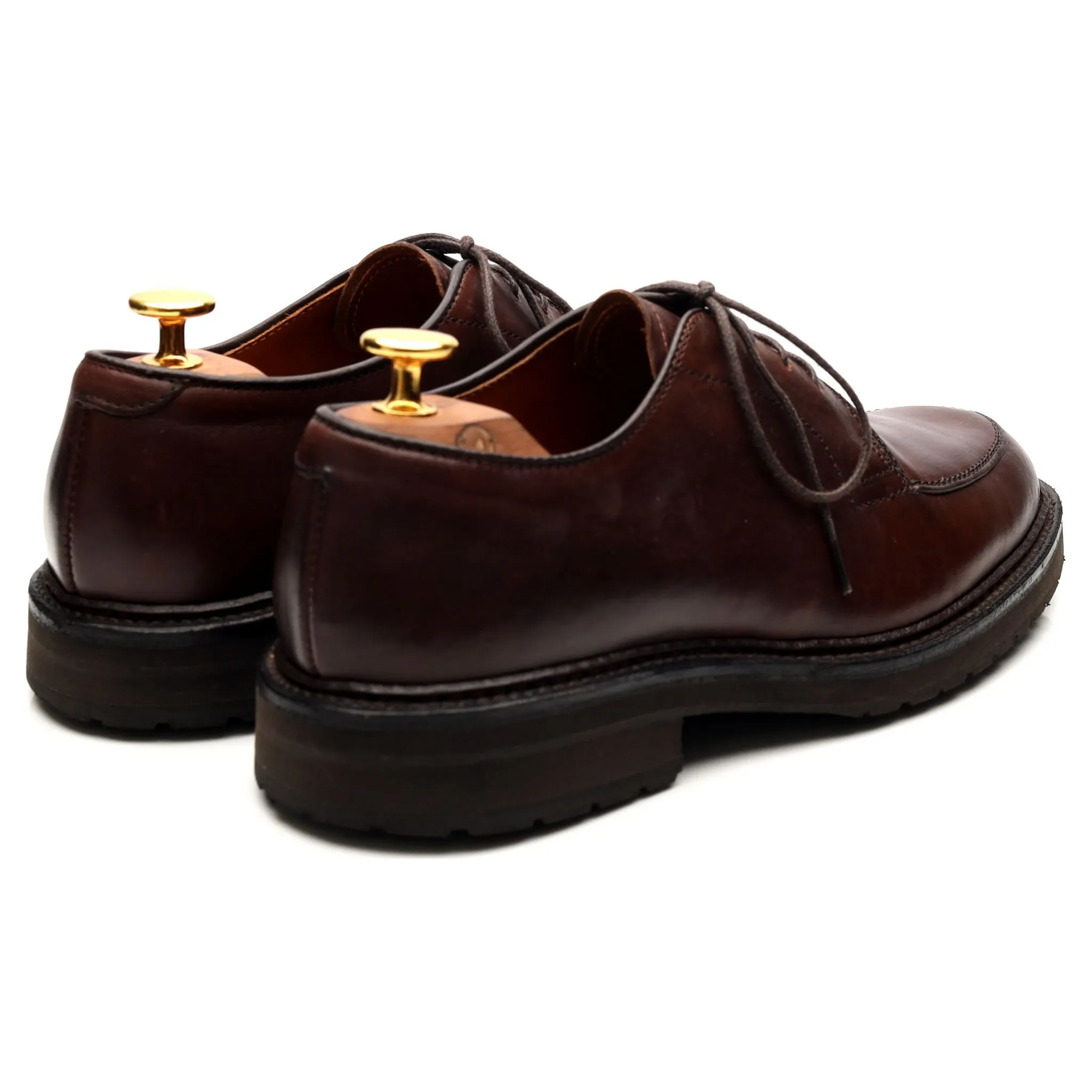 '7118S' Brown Leather Split Toe Derby UK 5.5 US 6