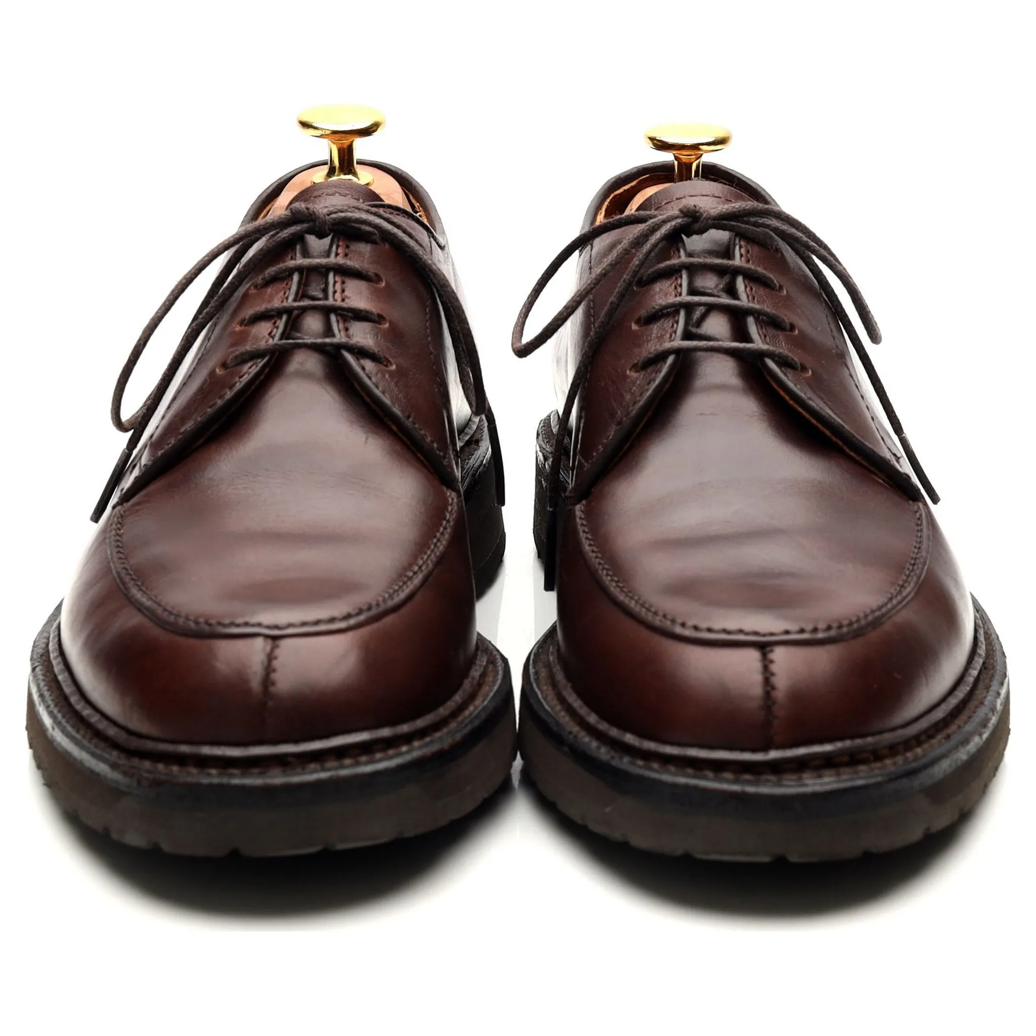 '7118S' Brown Leather Split Toe Derby UK 5.5 US 6