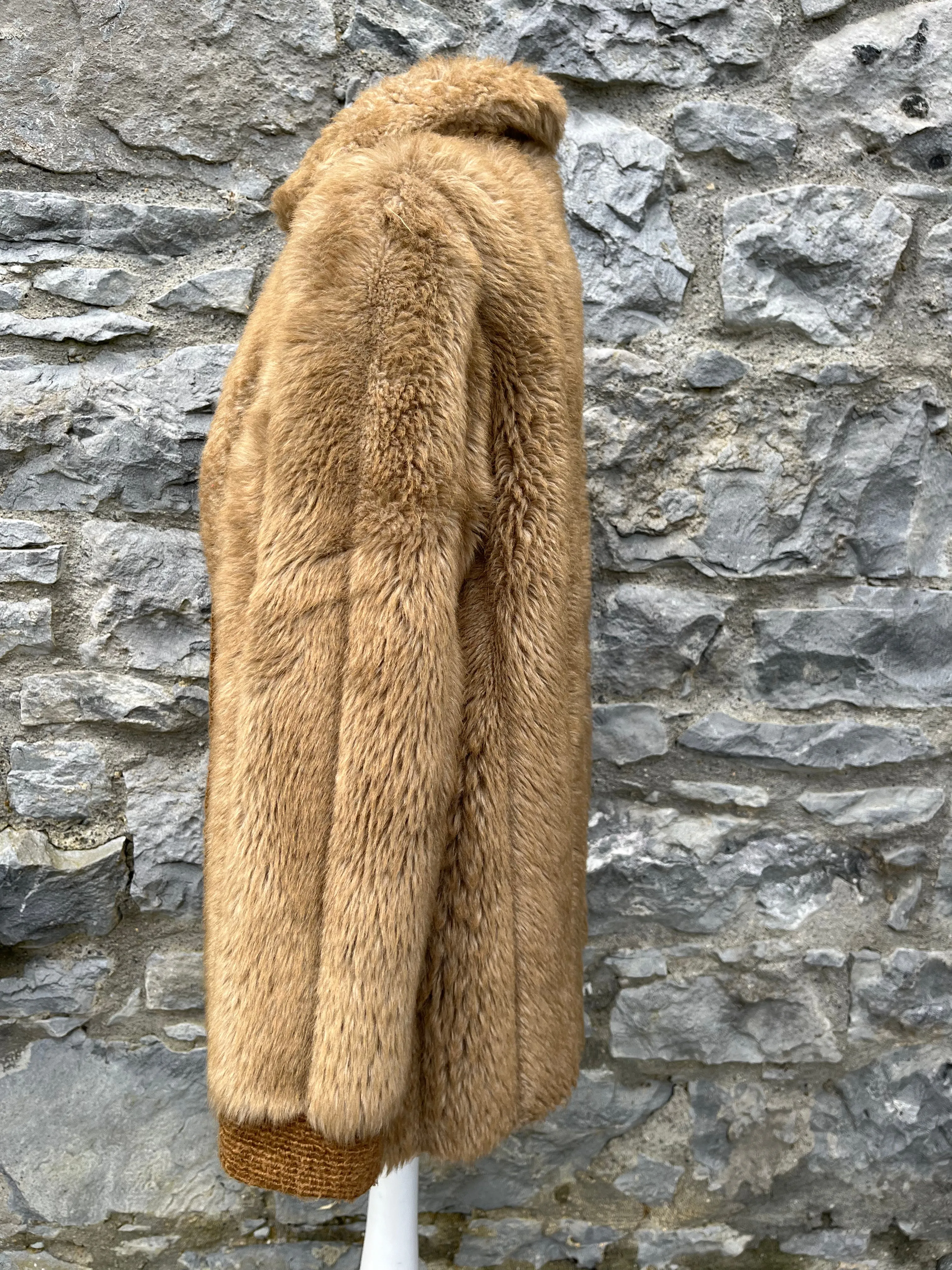 1980s faux fur jacket size 10 UK