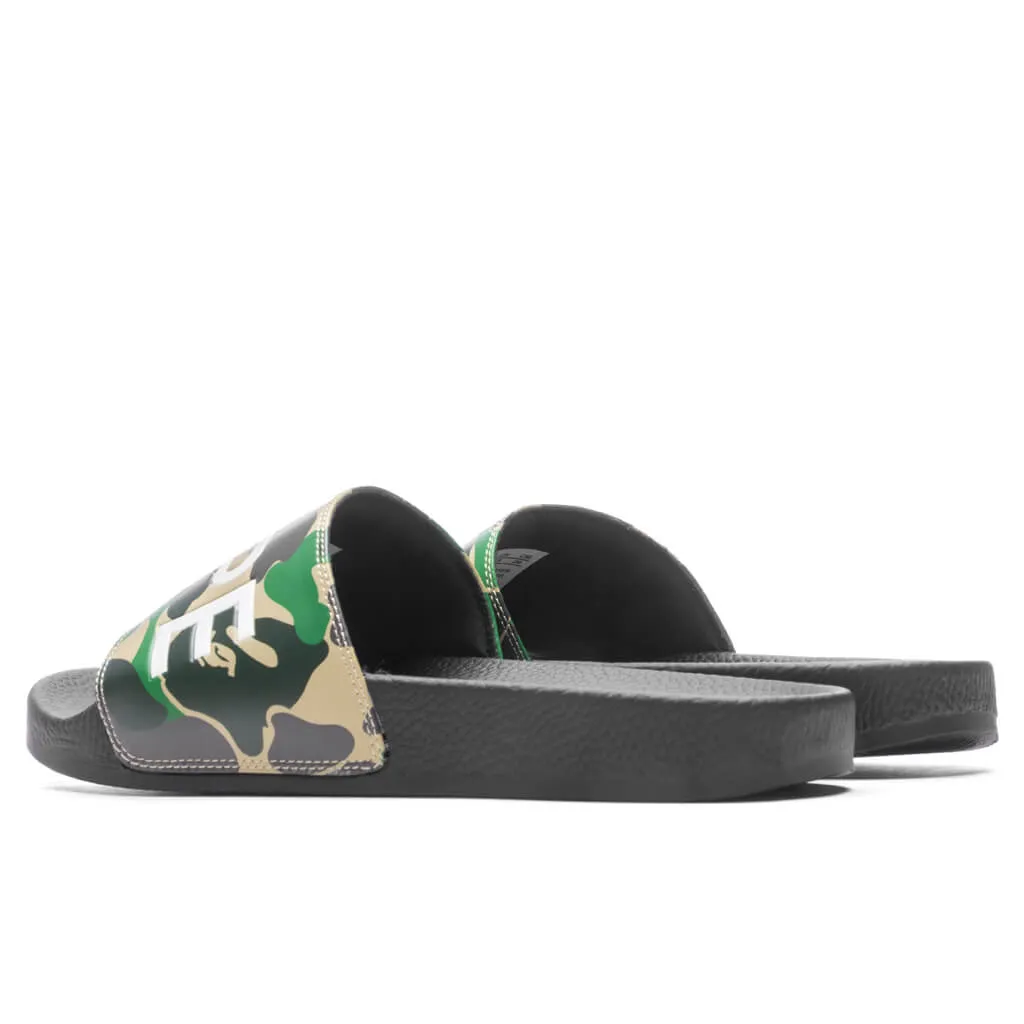 Abc Camo Slide Sandals Green