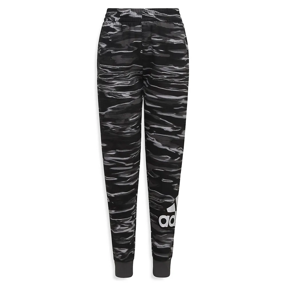 adidas Boy's Liquid Camo Fleece Joggers