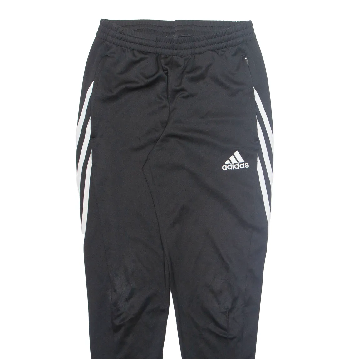 ADIDAS Mens Joggers Black Tapered M W26 L29