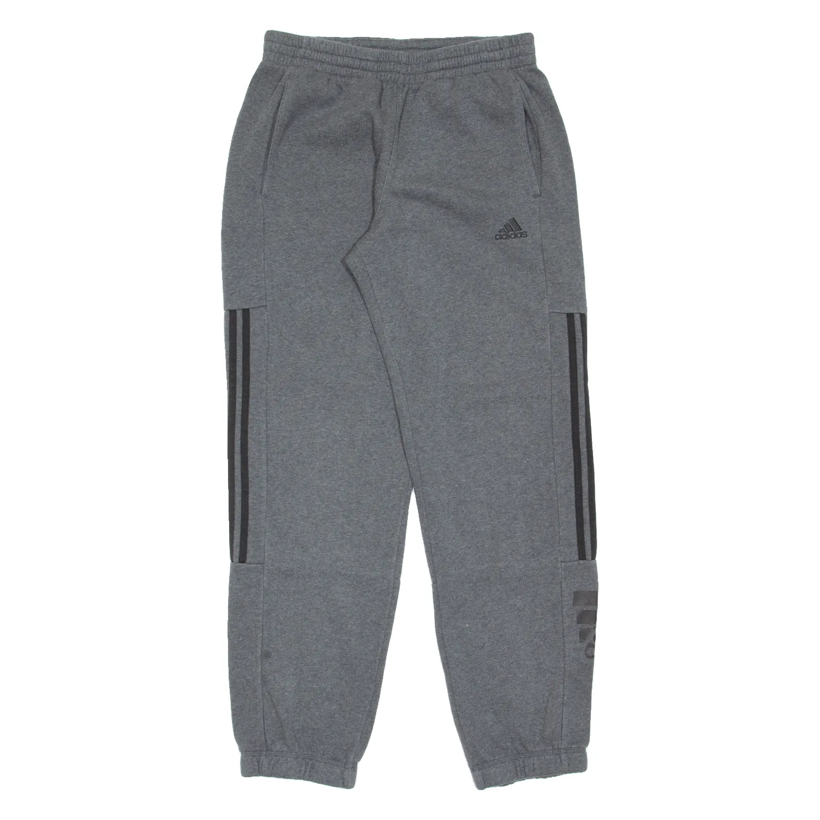 ADIDAS Mens Joggers Grey Tapered M W28 L31