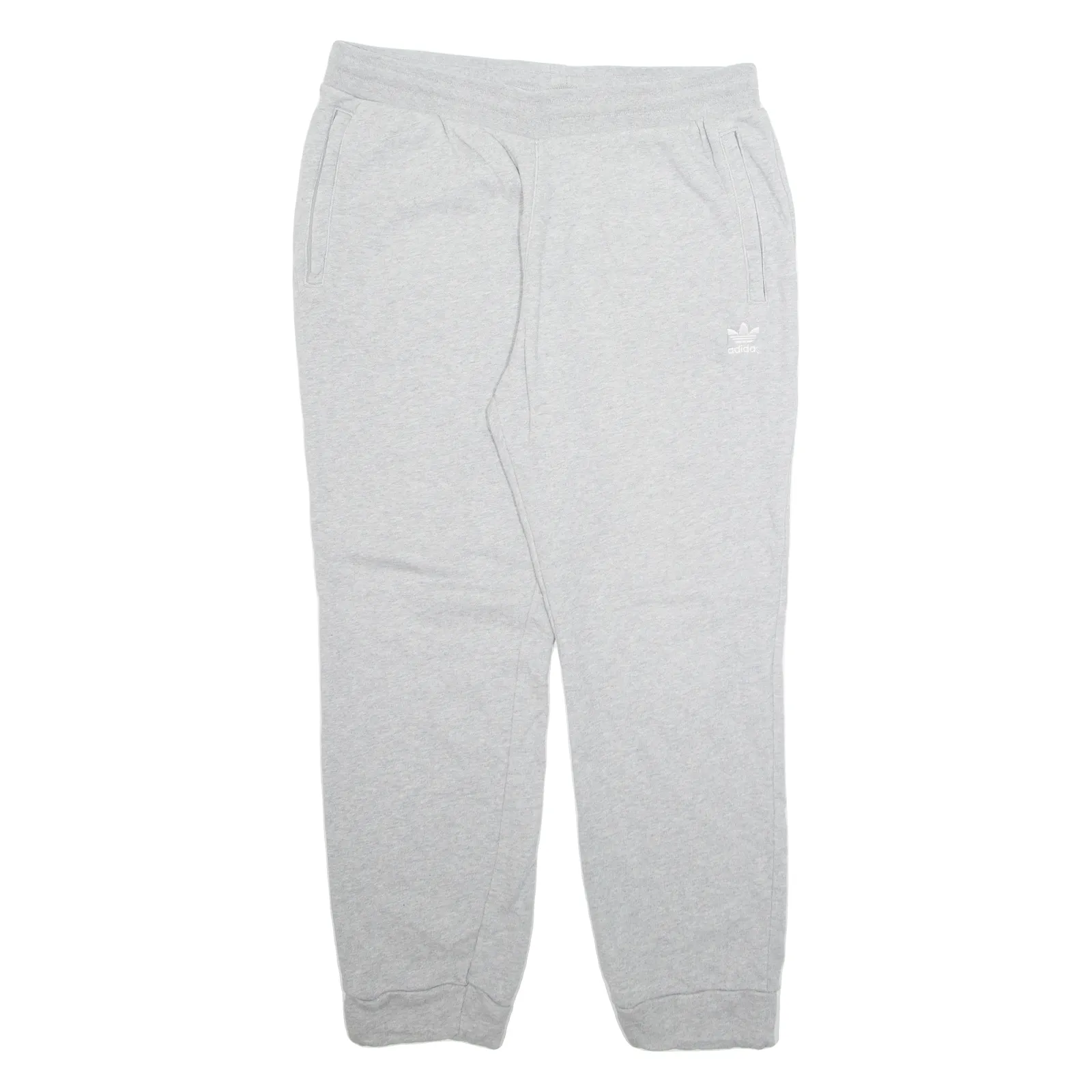 ADIDAS Mens Joggers Grey Tapered XL W34 L29