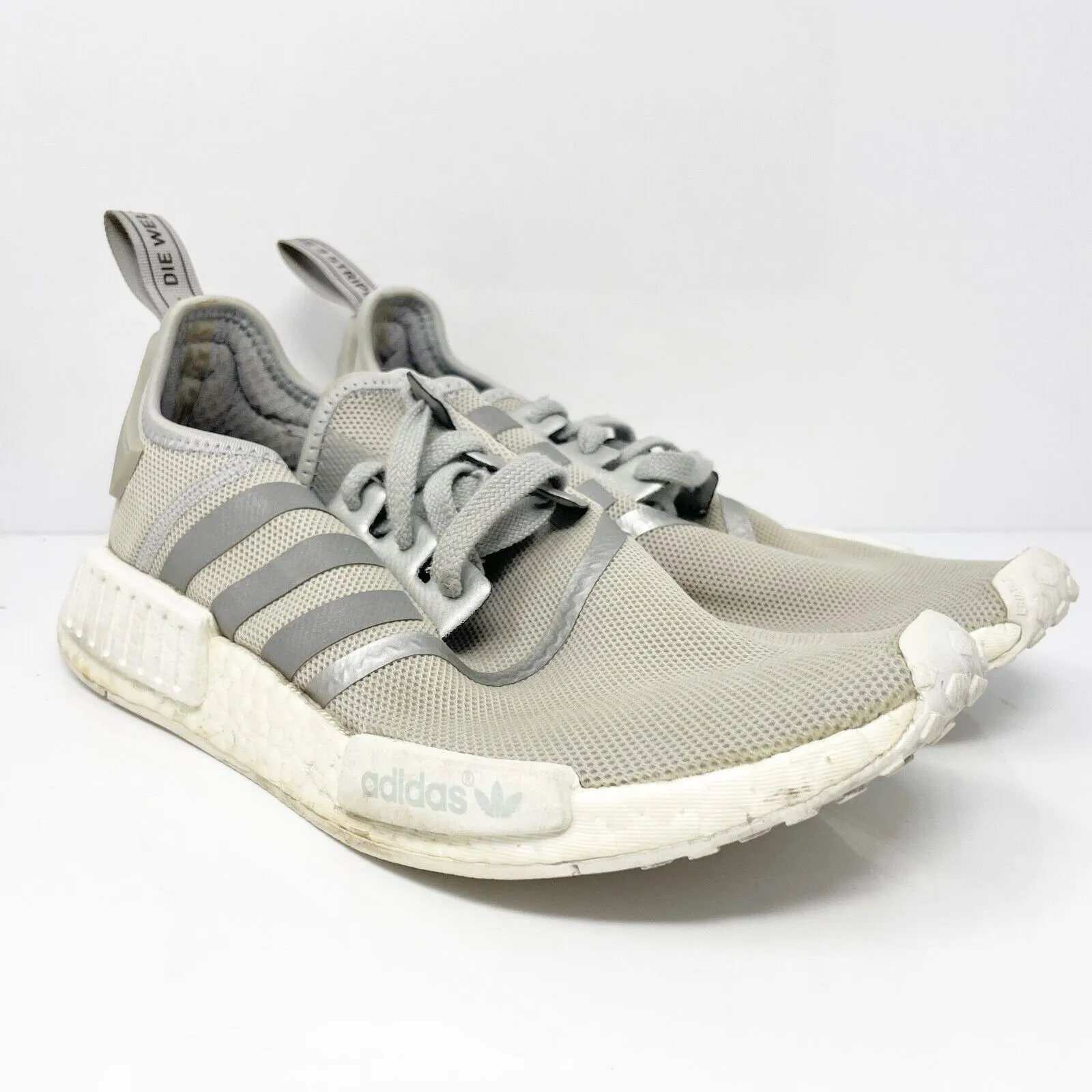 Adidas Womens NMD R1 S76004 Gray Running Shoes Sneakers Size 8.5