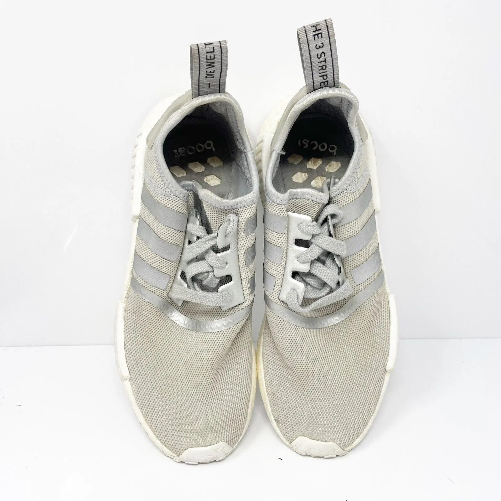 Adidas Womens NMD R1 S76004 Gray Running Shoes Sneakers Size 8.5