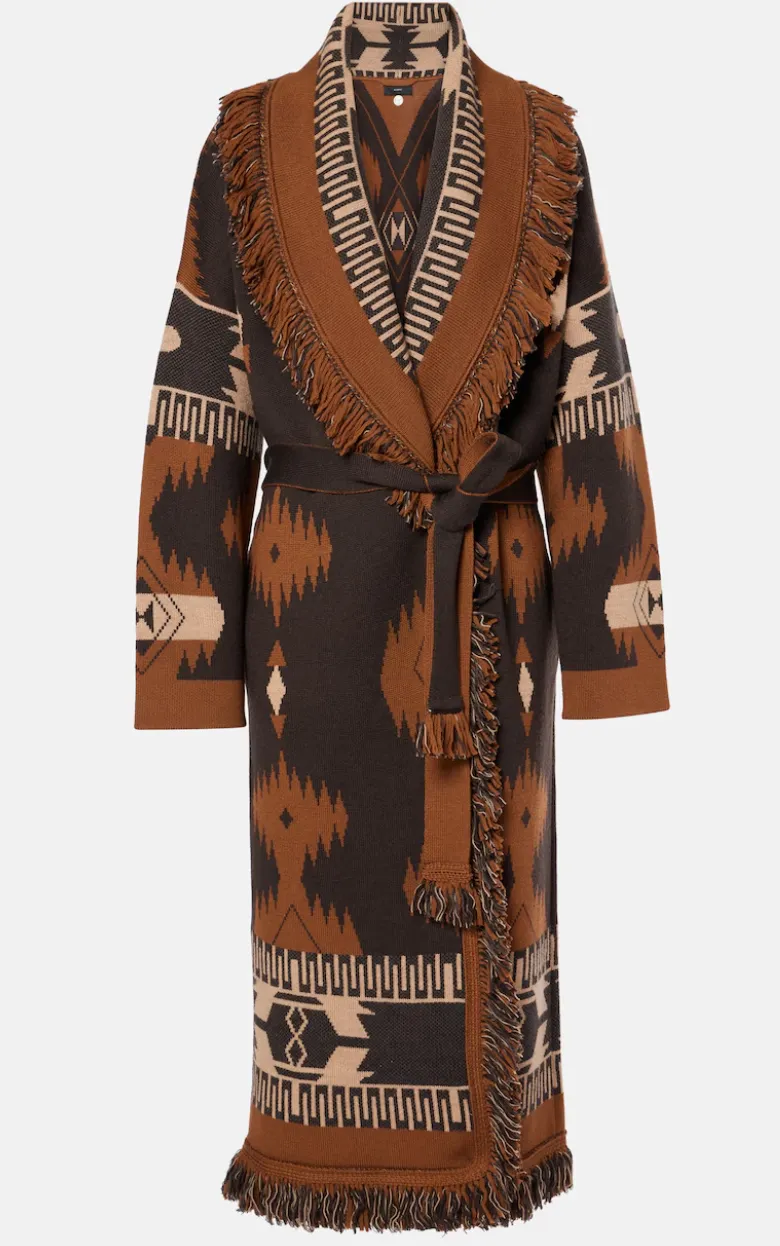 Icon Jacquard Coat - Alanui