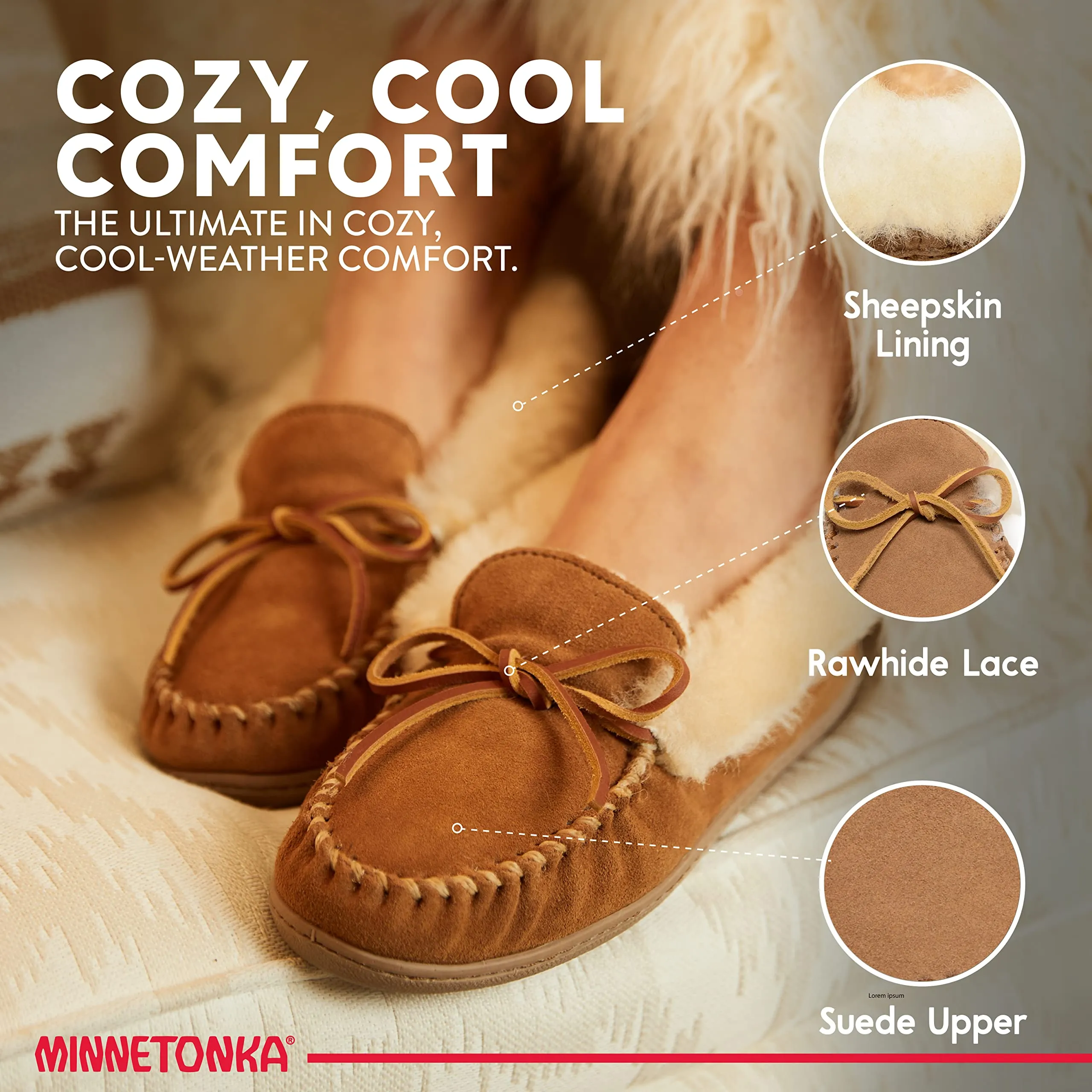 Alpine Sheepskin Moccasins for Women