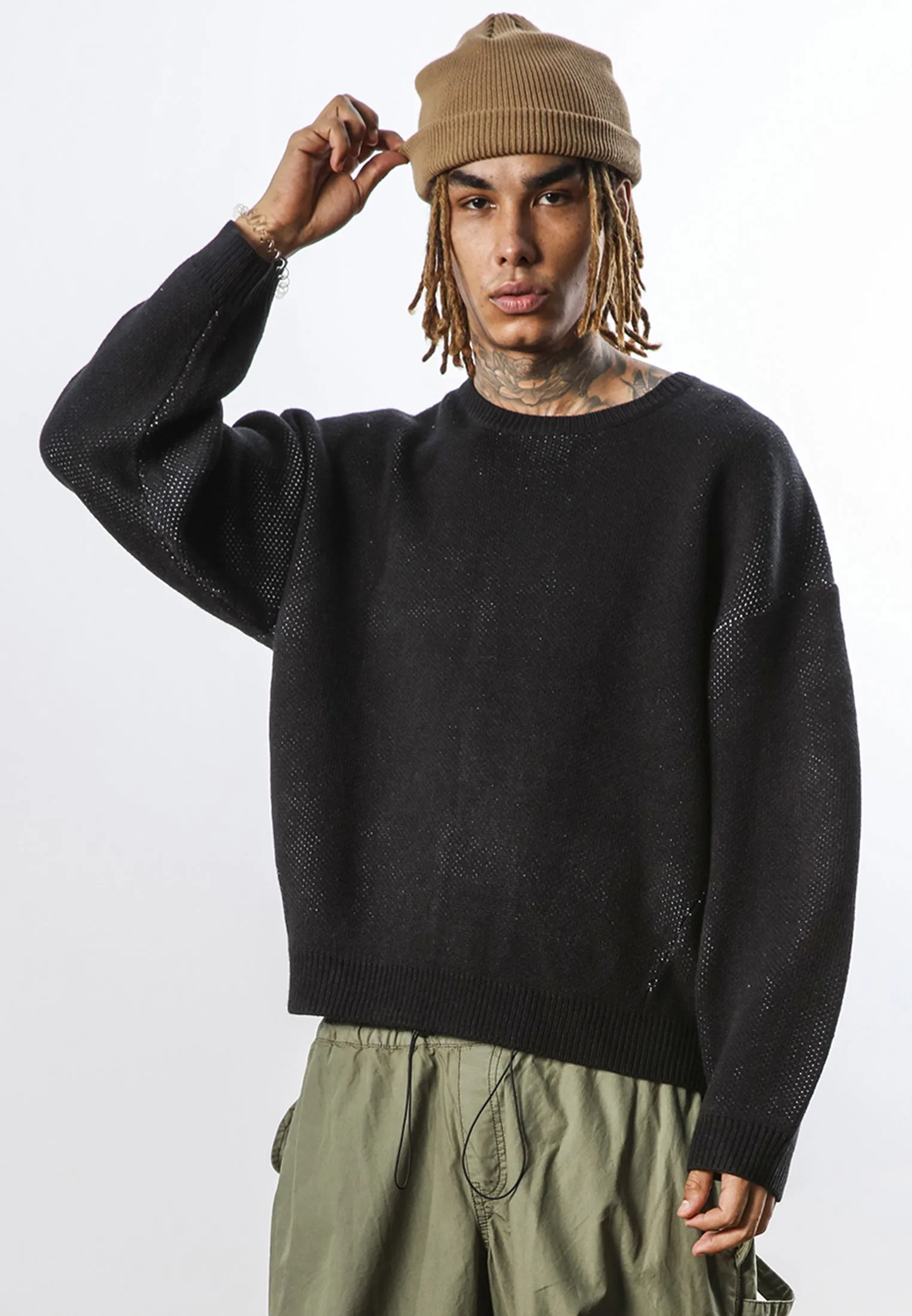 ANARCHY KNIT BLACK