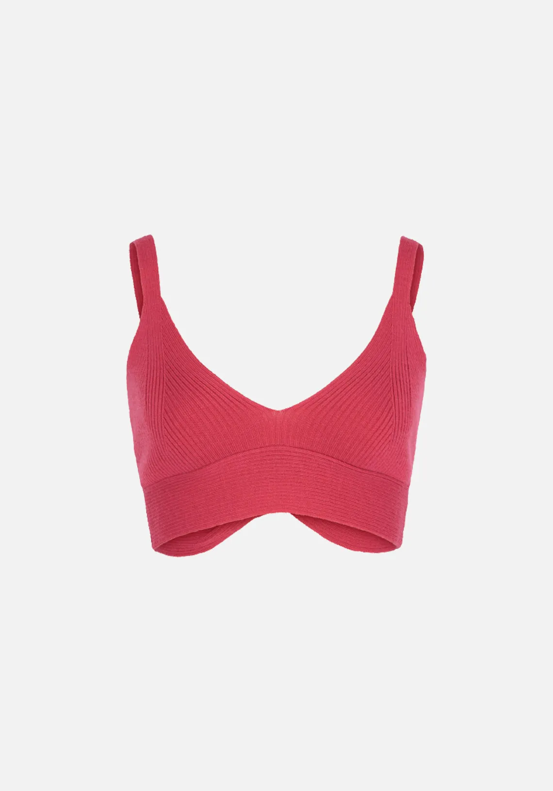 ANNIE KNIT BRALETTE MAGENTA