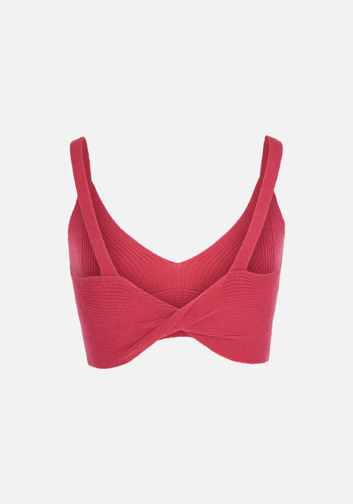 ANNIE KNIT BRALETTE MAGENTA