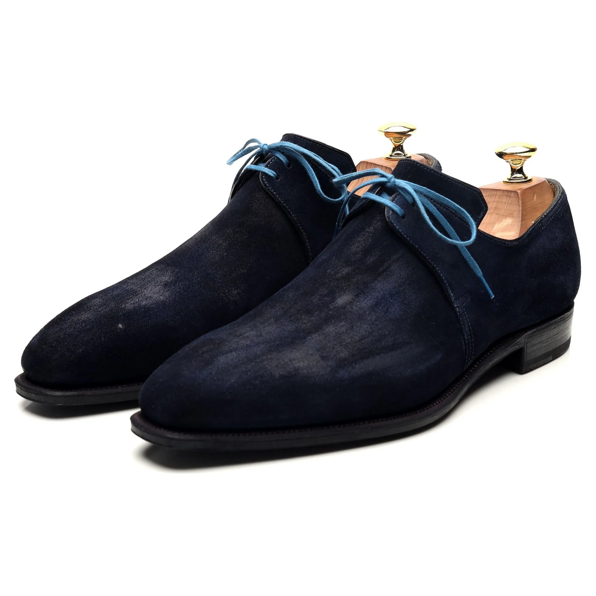 'Arca' Navy Blue Suede Derby UK 8 E