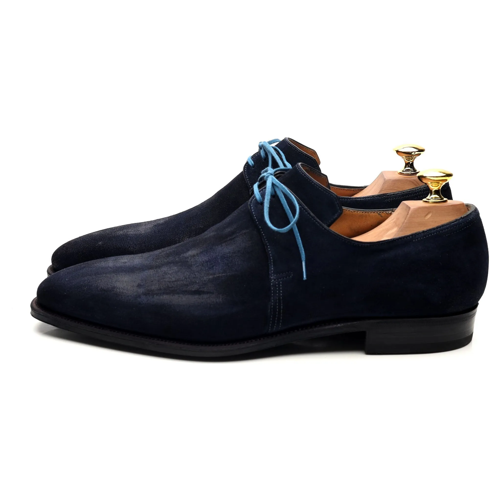 'Arca' Navy Blue Suede Derby UK 8 E