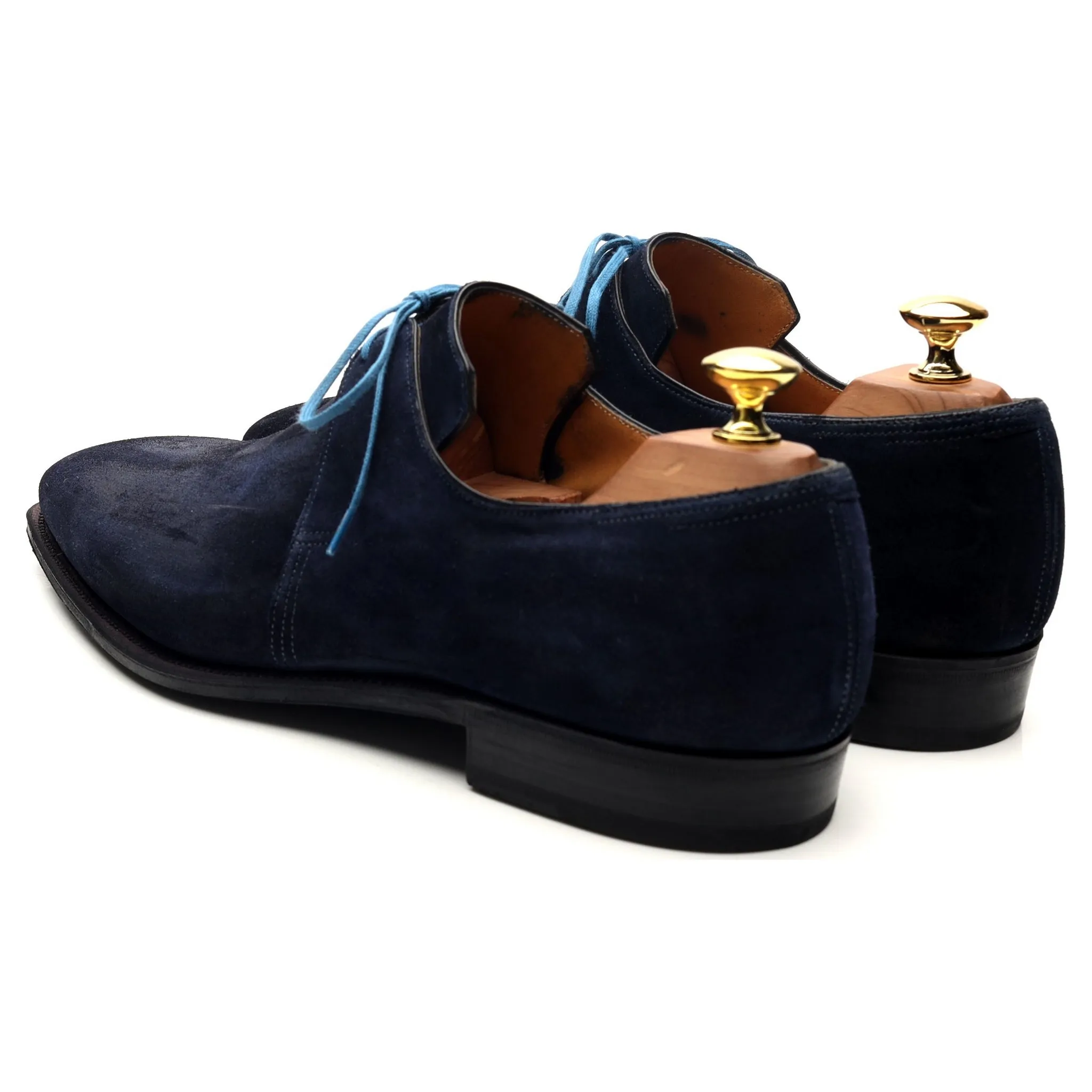 'Arca' Navy Blue Suede Derby UK 8 E