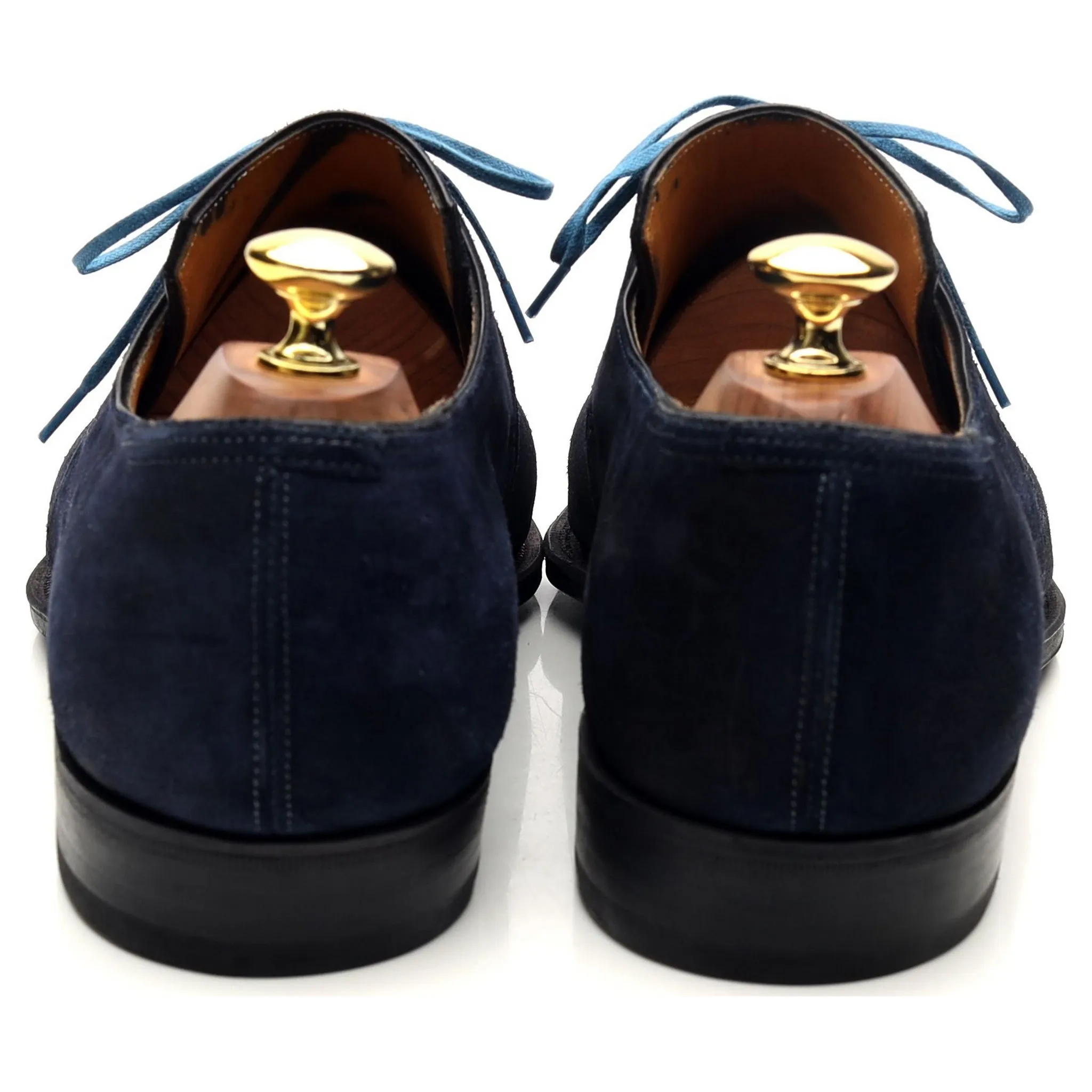 'Arca' Navy Blue Suede Derby UK 8 E