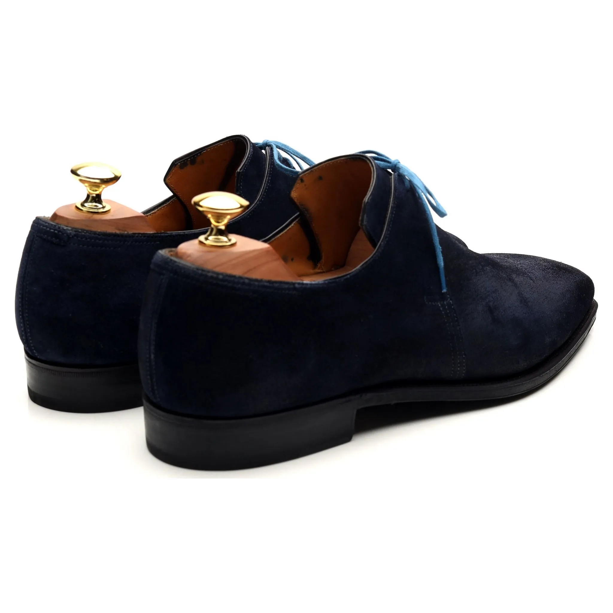 'Arca' Navy Blue Suede Derby UK 8 E