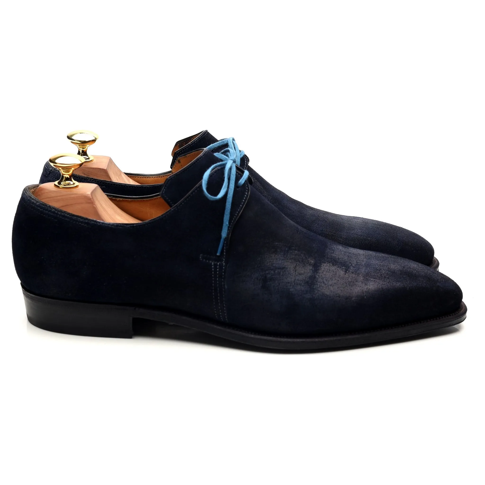 'Arca' Navy Blue Suede Derby UK 8 E