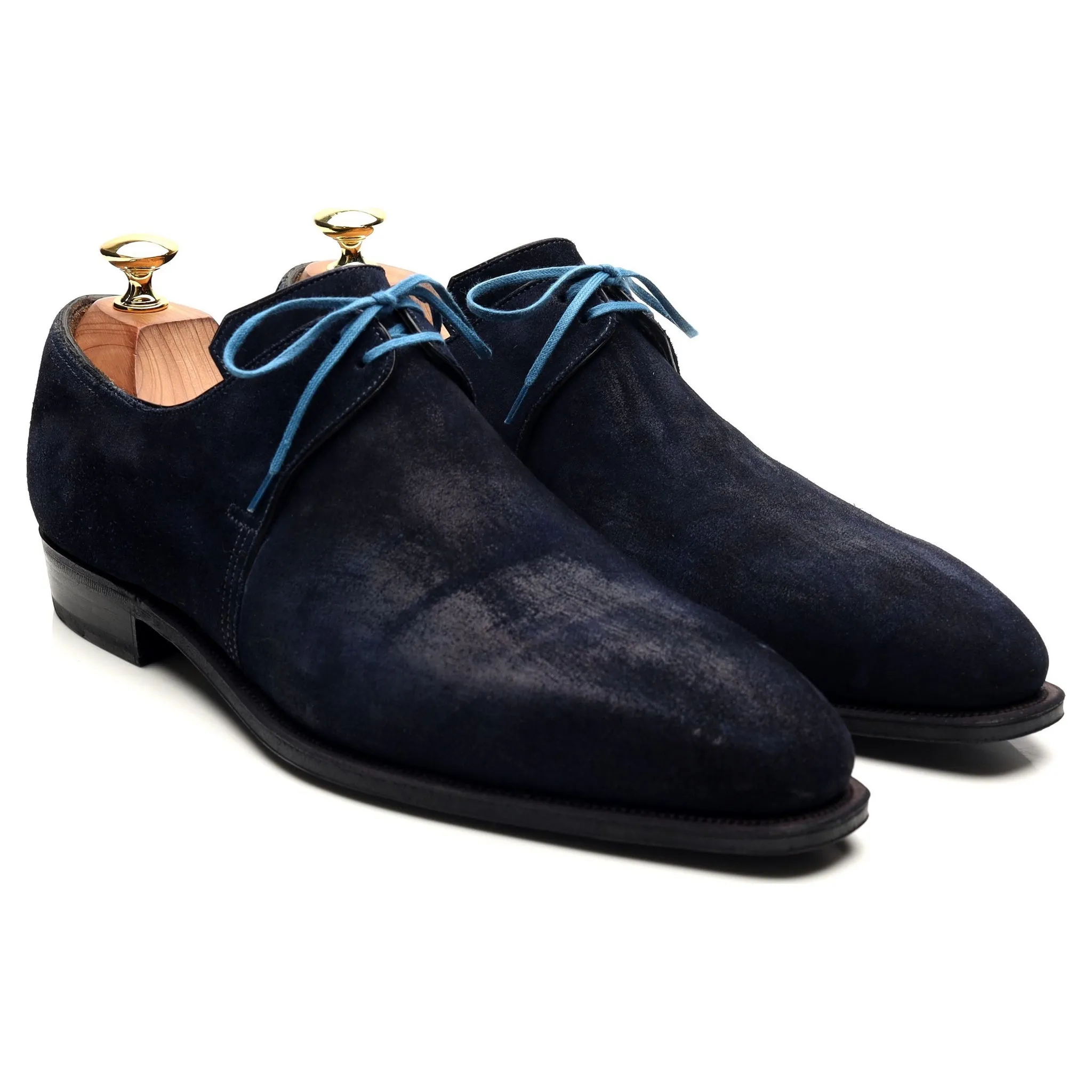 'Arca' Navy Blue Suede Derby UK 8 E