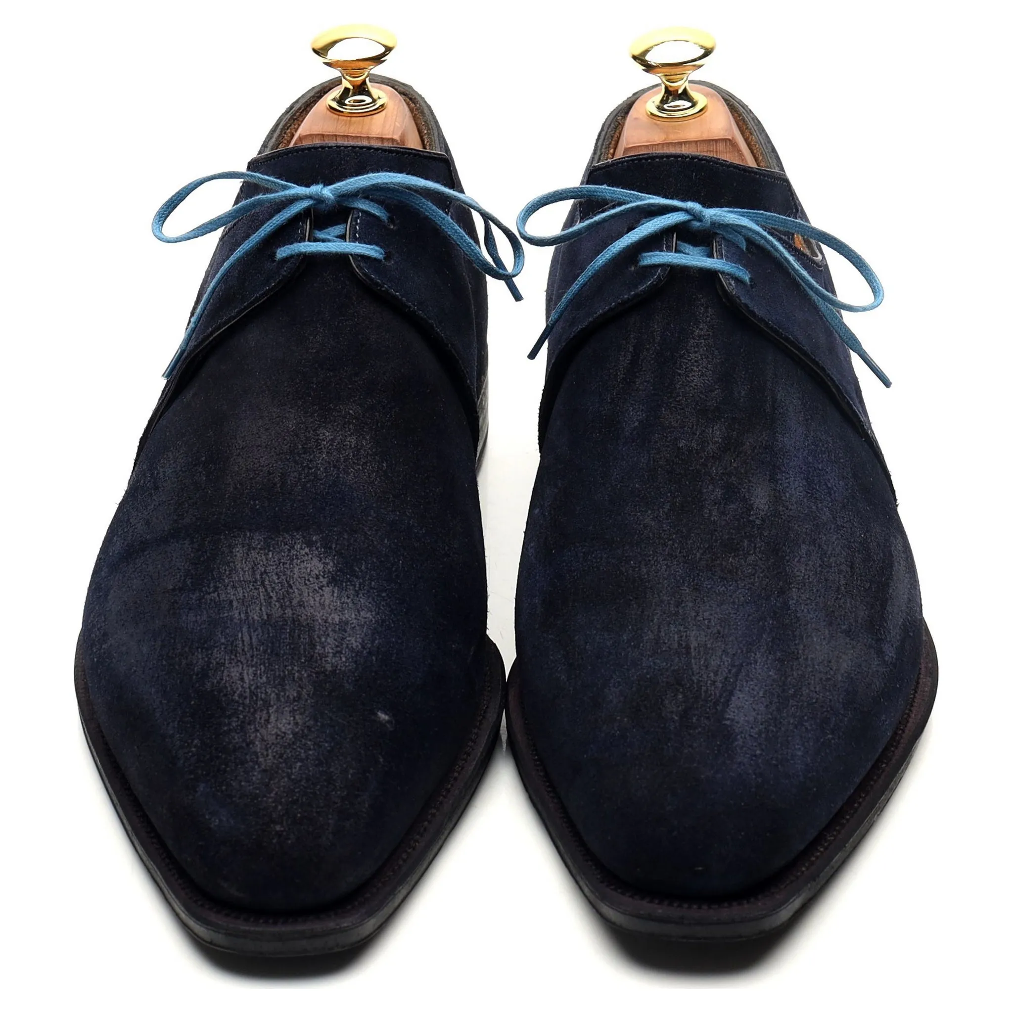 'Arca' Navy Blue Suede Derby UK 8 E