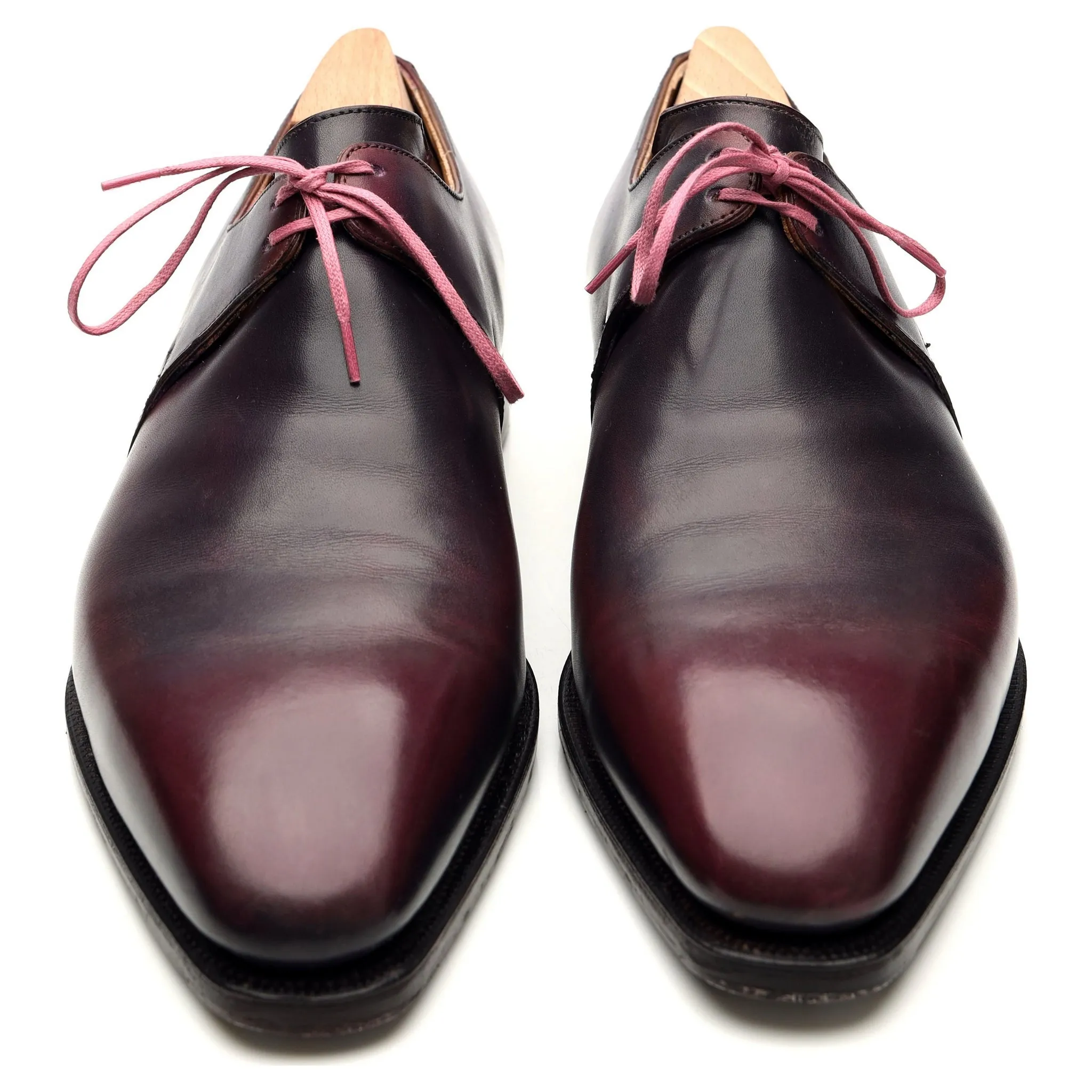 'Arca' Pink Patina Leather Derby UK 7.5