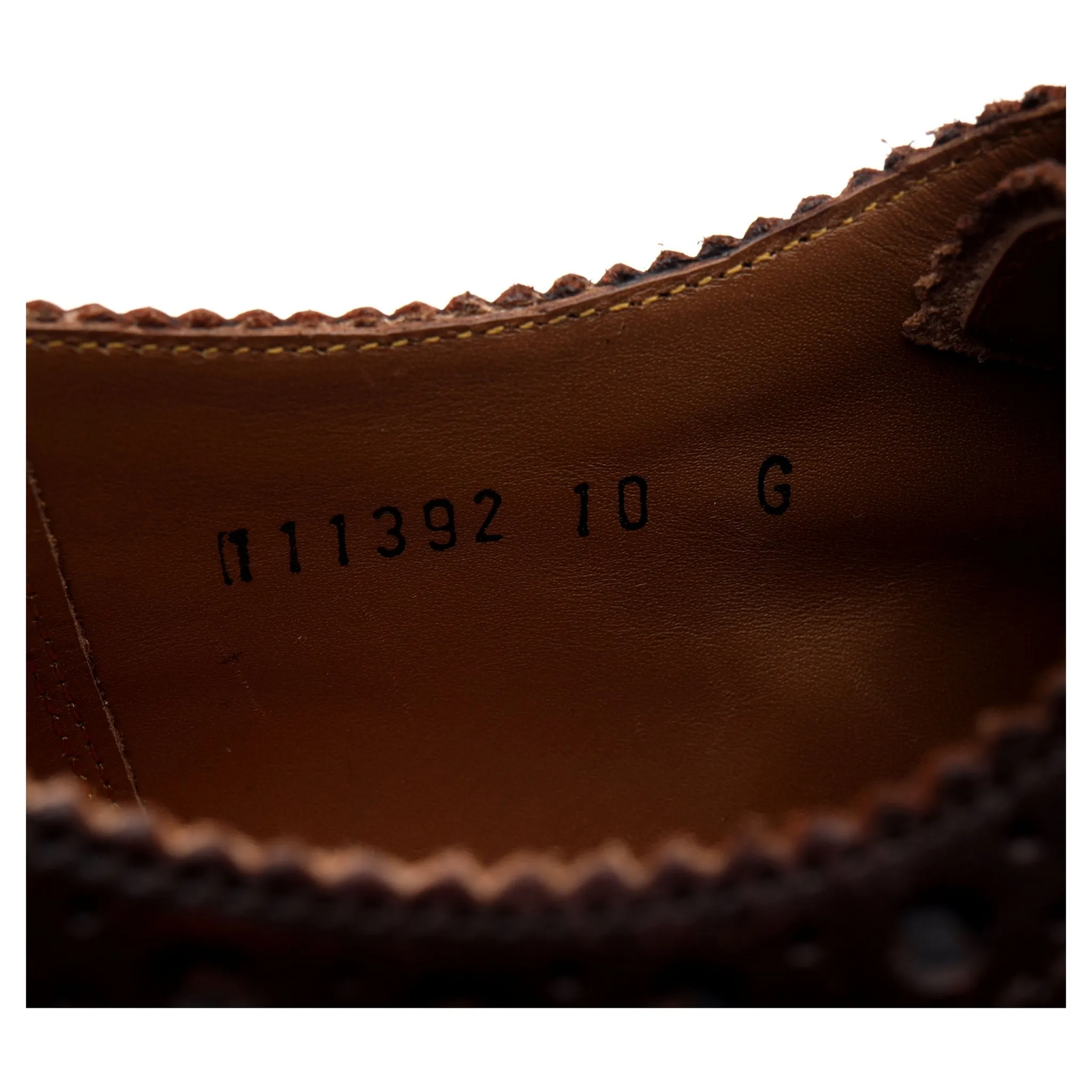 'Archie' Dark Brown Leather Derby Brogues UK 10 G