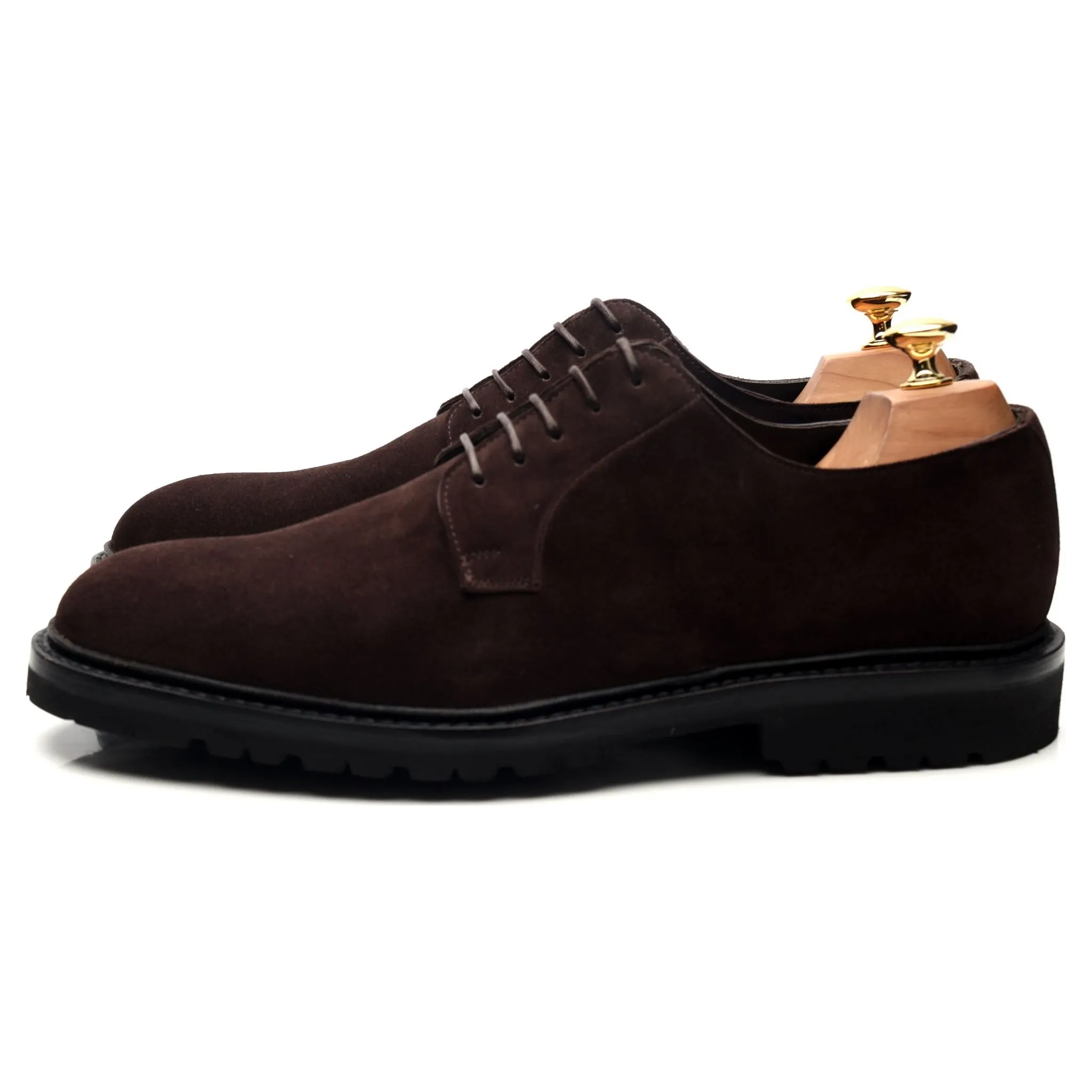 'Archie' Dark Brown Suede Derby UK 6.5