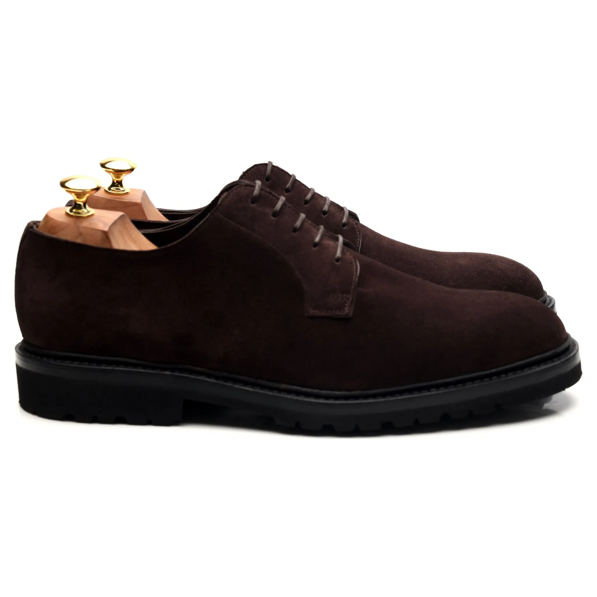 'Archie' Dark Brown Suede Derby UK 6.5