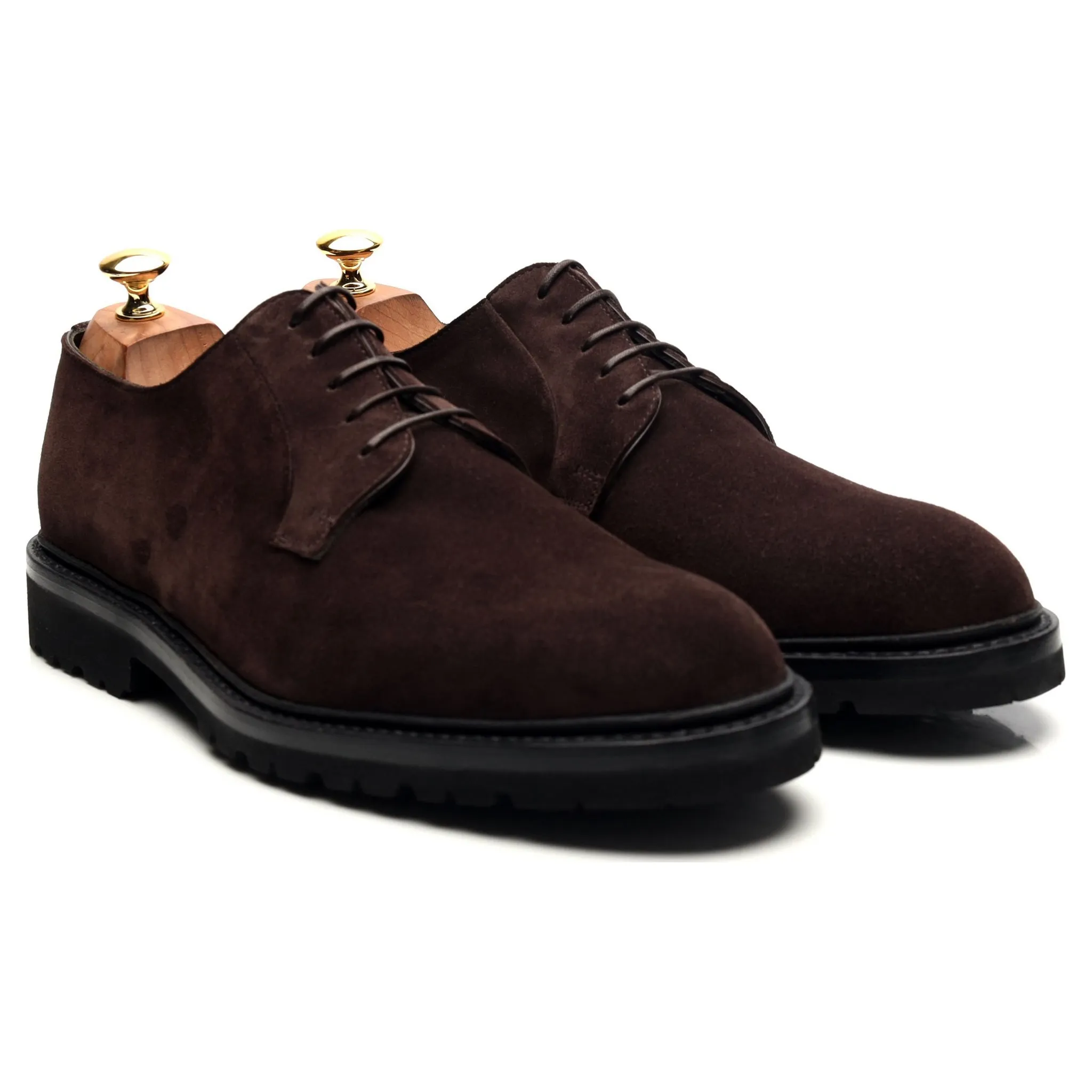 'Archie' Dark Brown Suede Derby UK 6.5