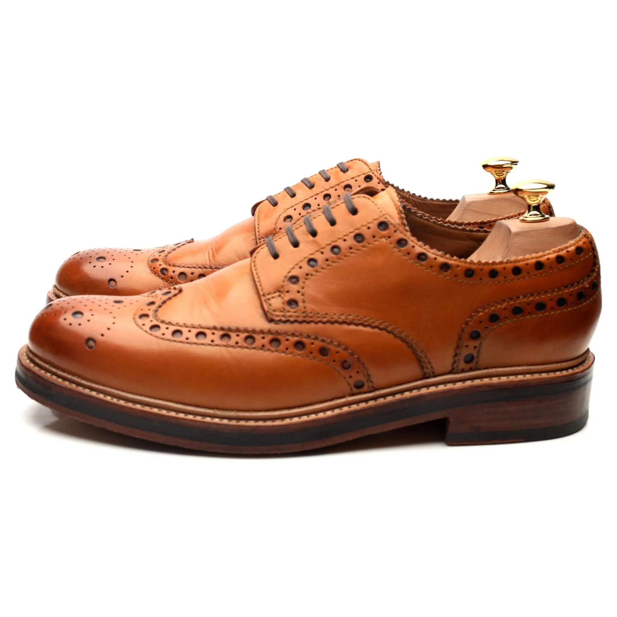 'Archie' Tan Brown Derby Brogues UK 10 G