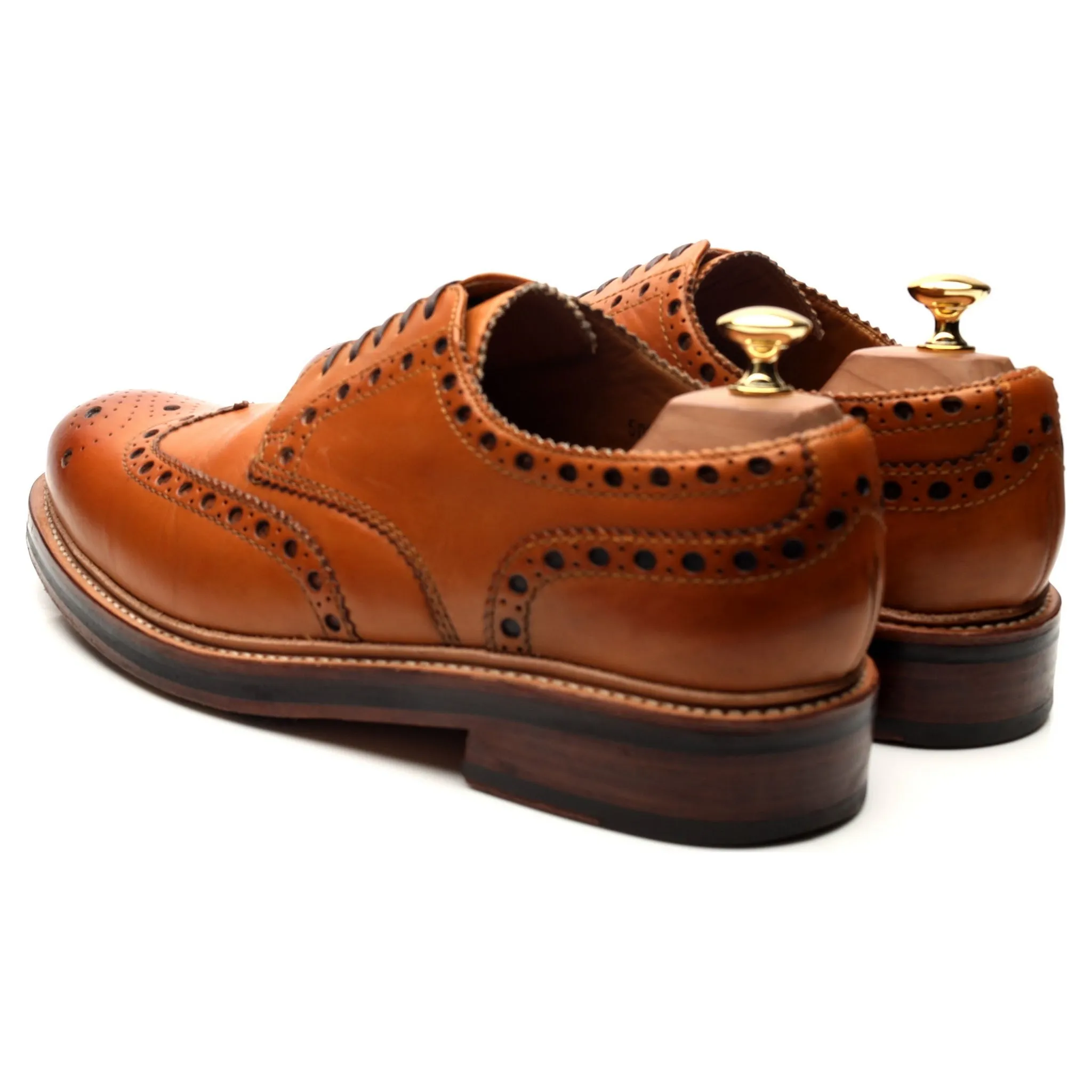 'Archie' Tan Brown Derby Brogues UK 10 G