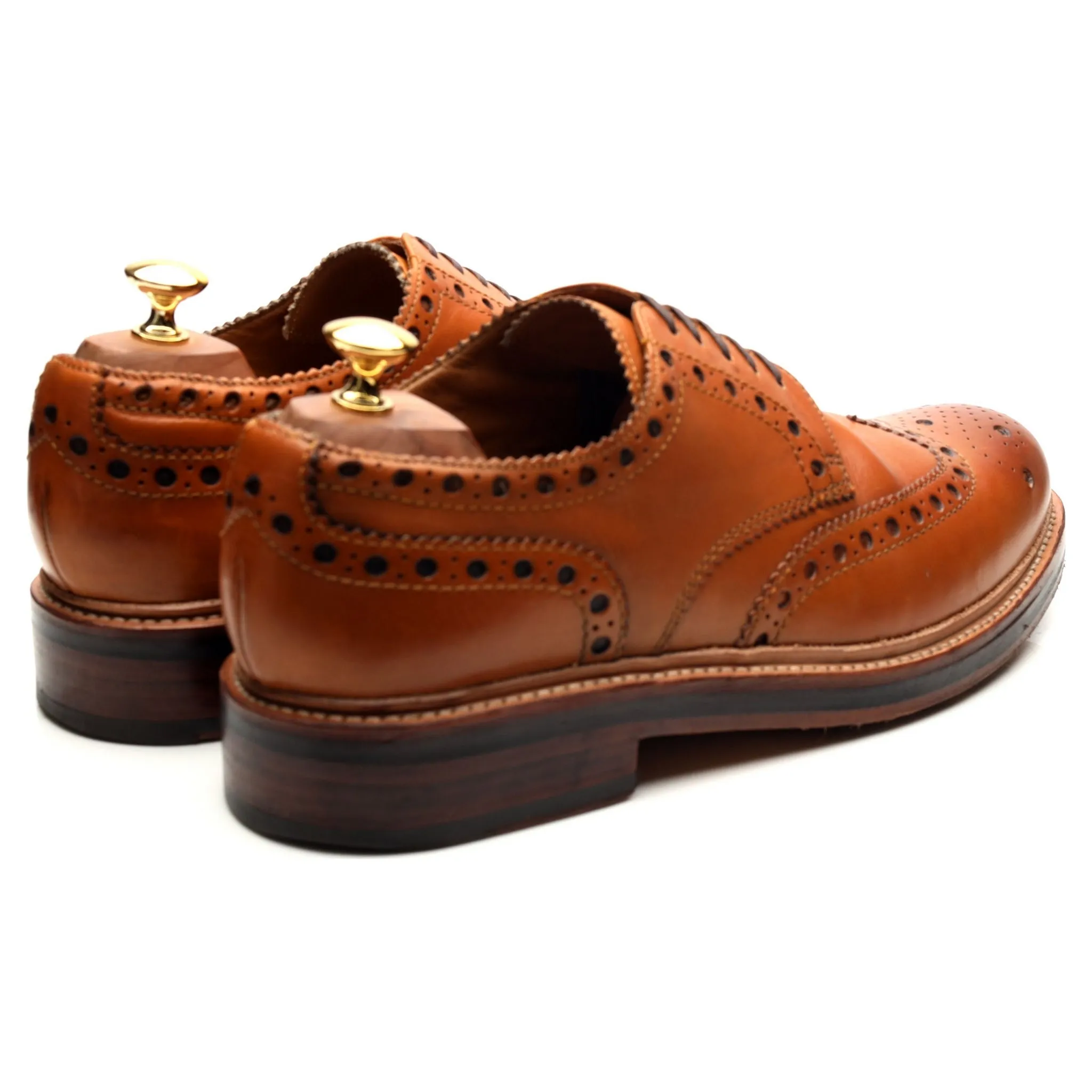 'Archie' Tan Brown Derby Brogues UK 10 G