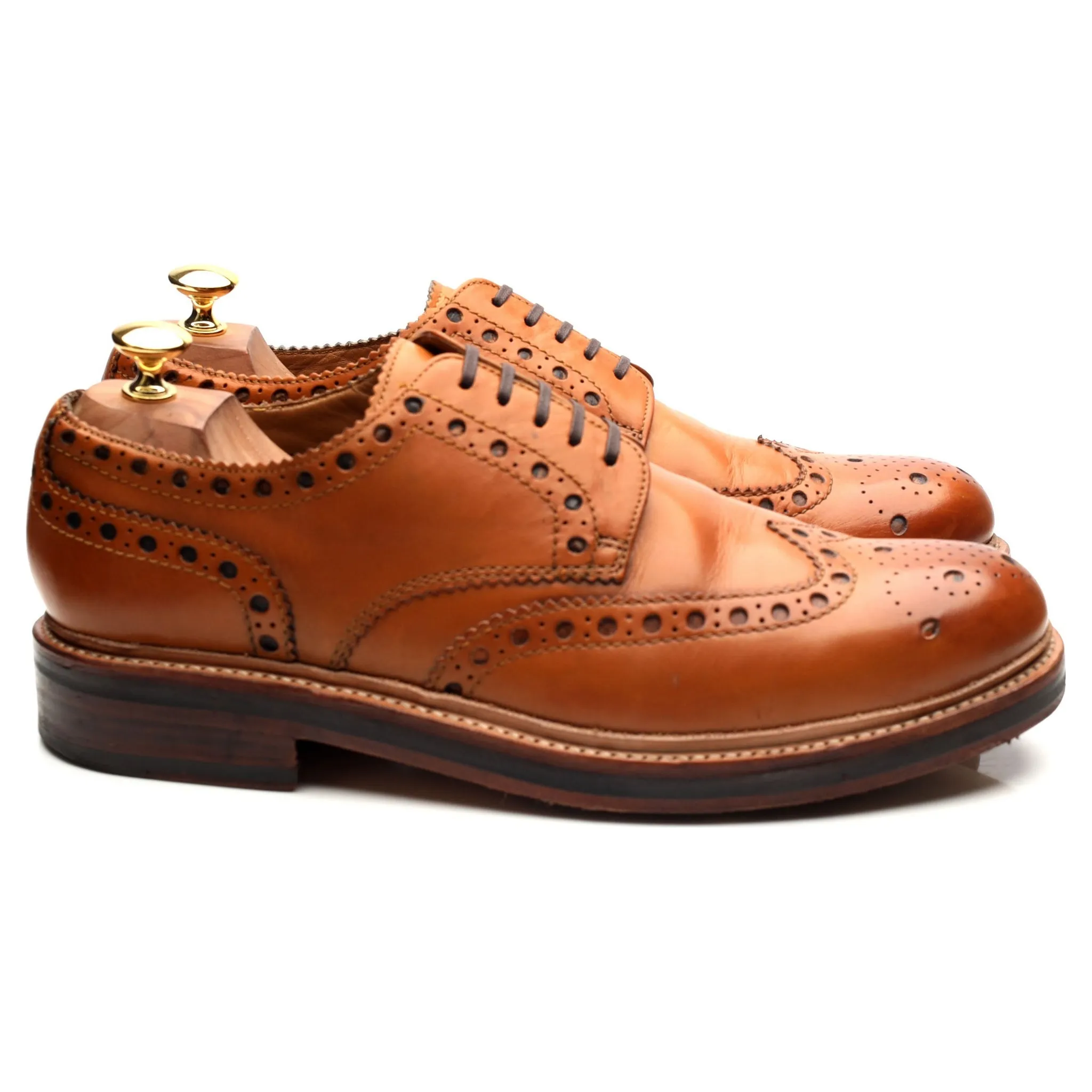 'Archie' Tan Brown Derby Brogues UK 10 G