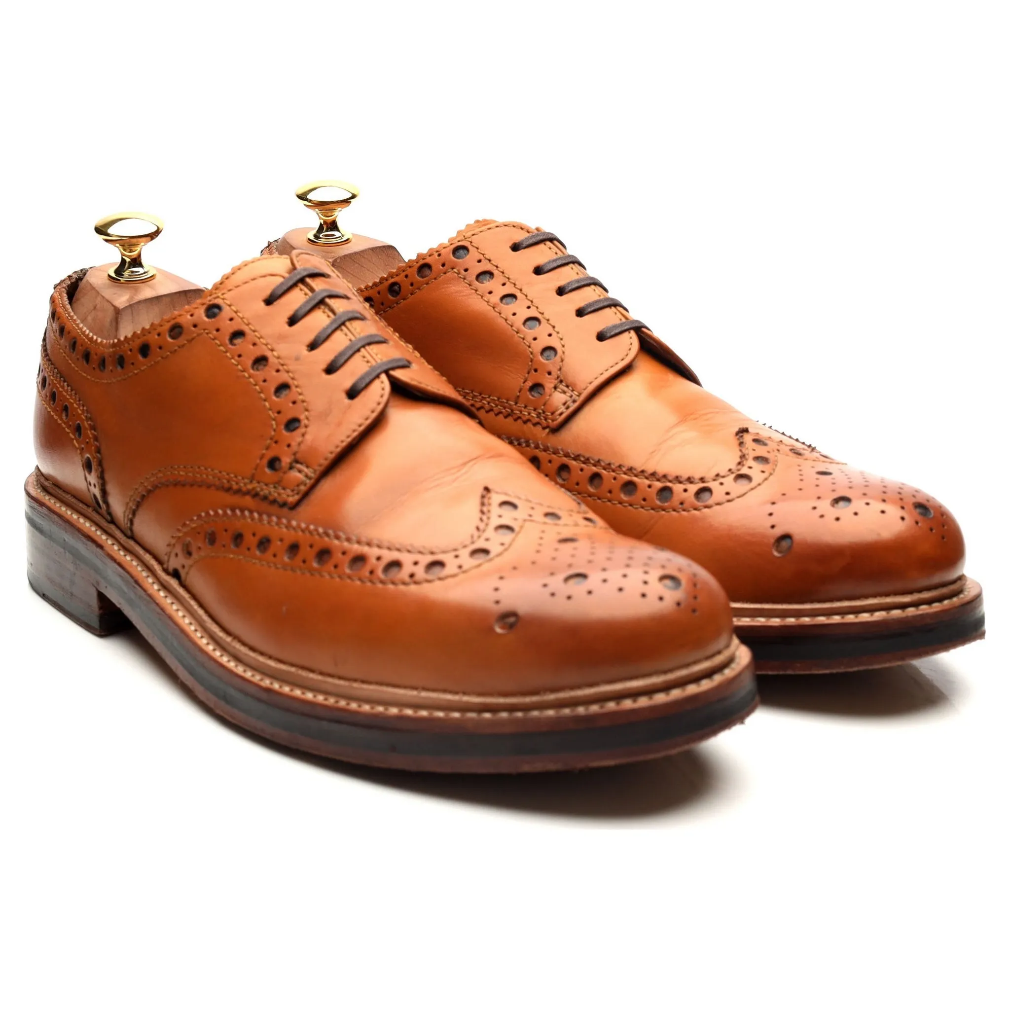 'Archie' Tan Brown Derby Brogues UK 10 G