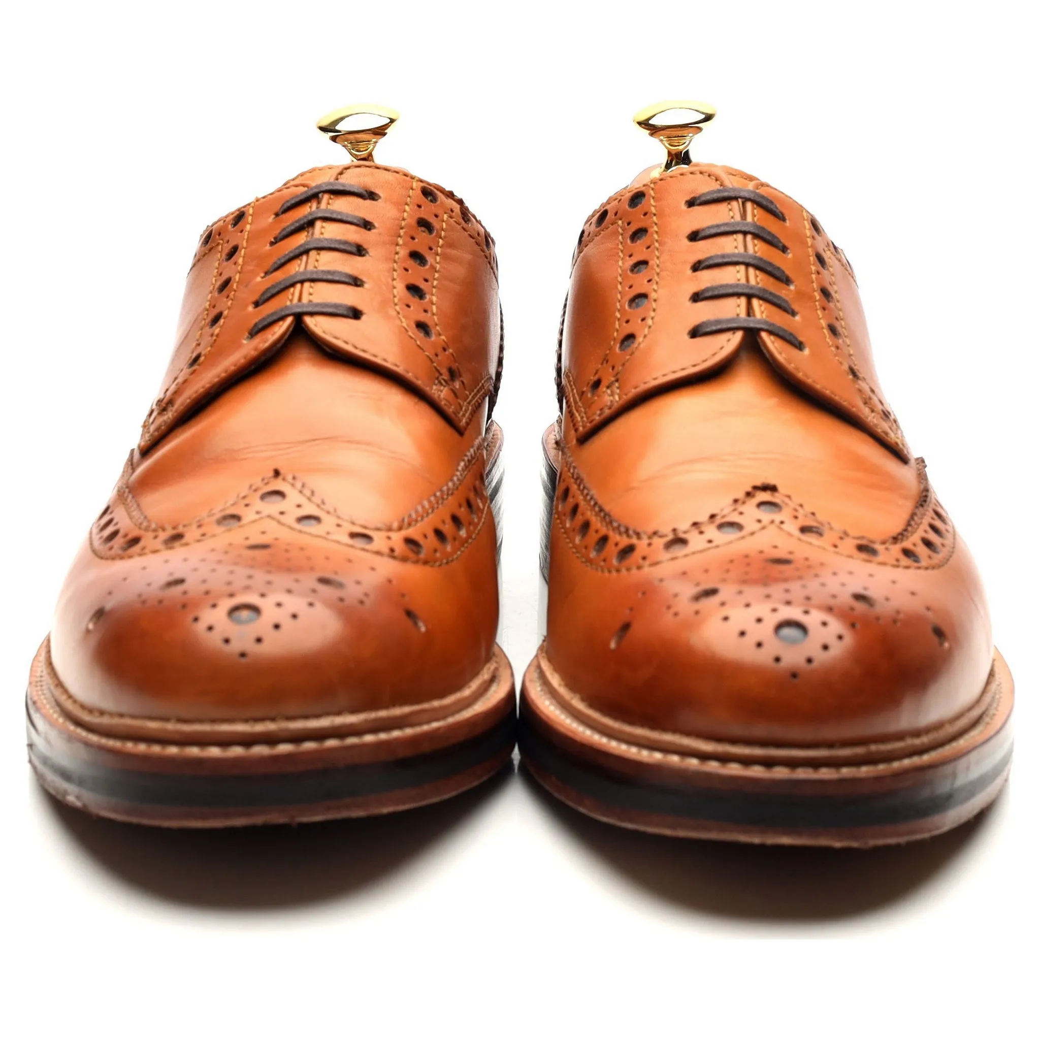 'Archie' Tan Brown Derby Brogues UK 10 G