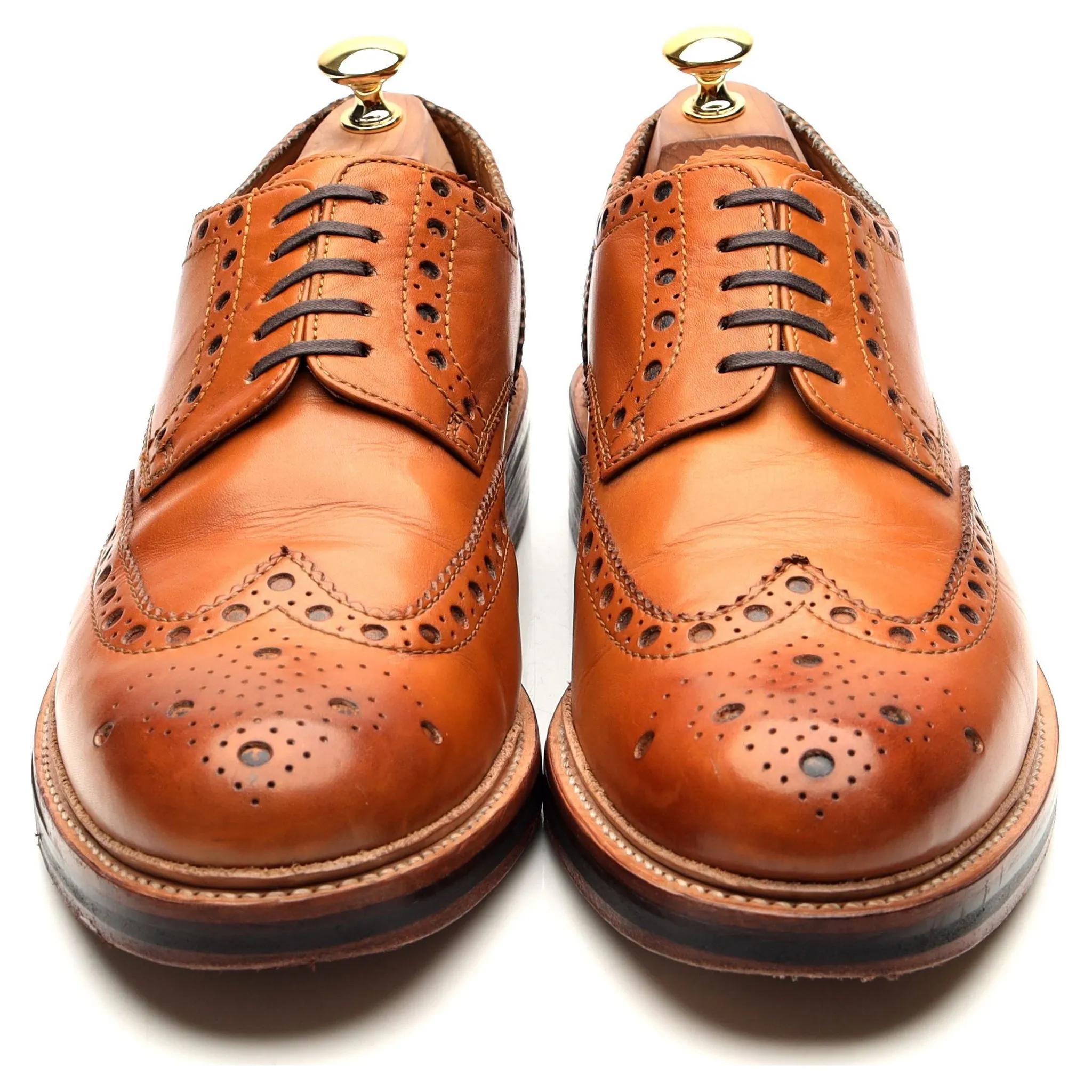 'Archie' Tan Brown Derby Brogues UK 10 G