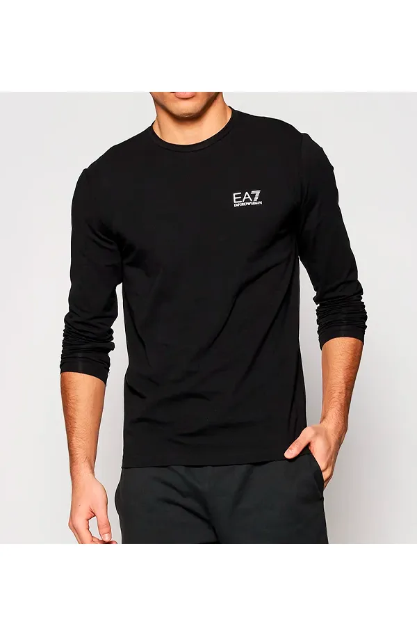 Armani EA7 long sleeve black tee - Core ID.