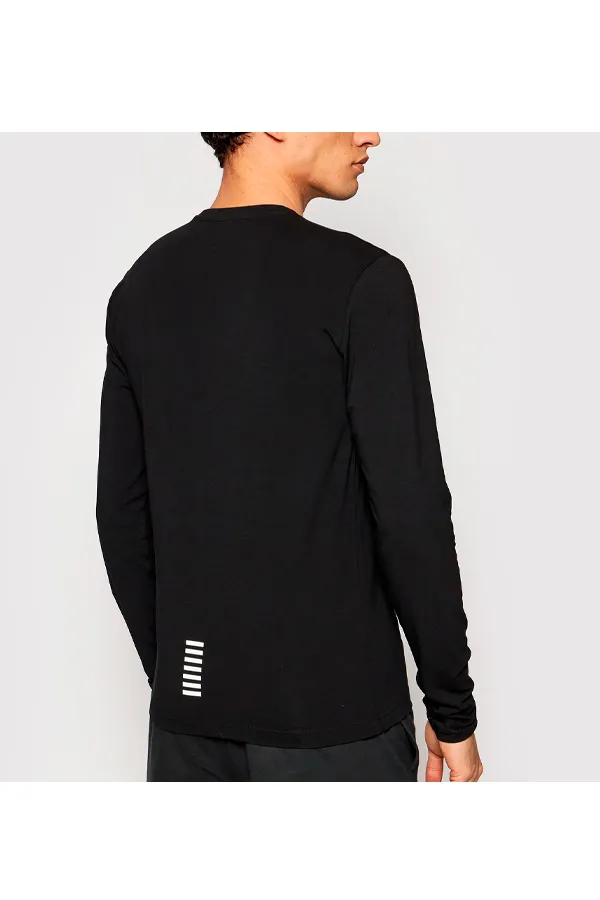 Armani EA7 long sleeve black tee - Core ID.